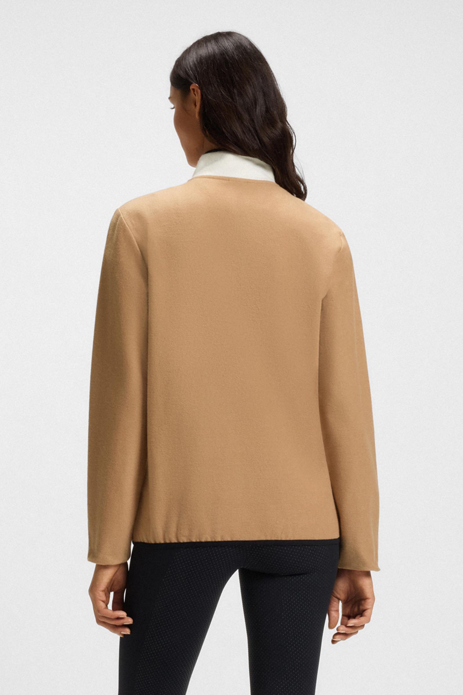 Boss Fedora Felpa femme demi-zip