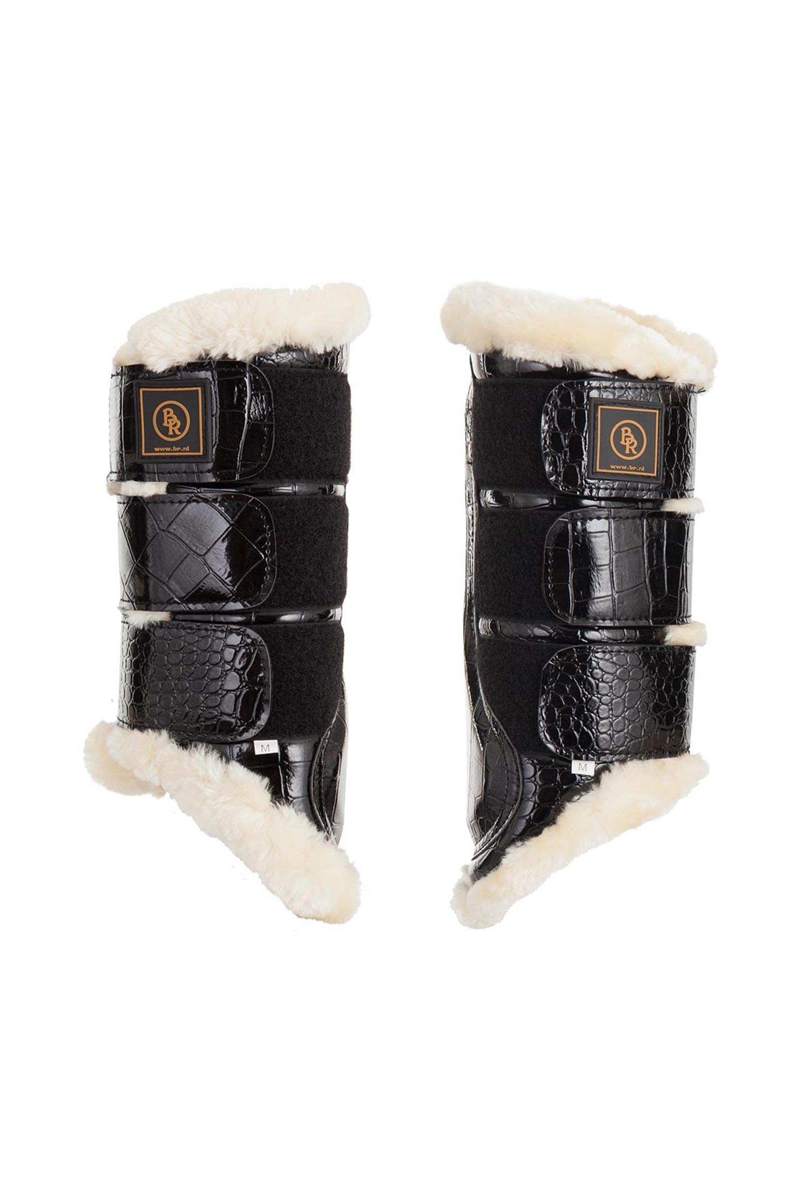 BR Majestic prot&egrave;ge-jambes en similicuir verni