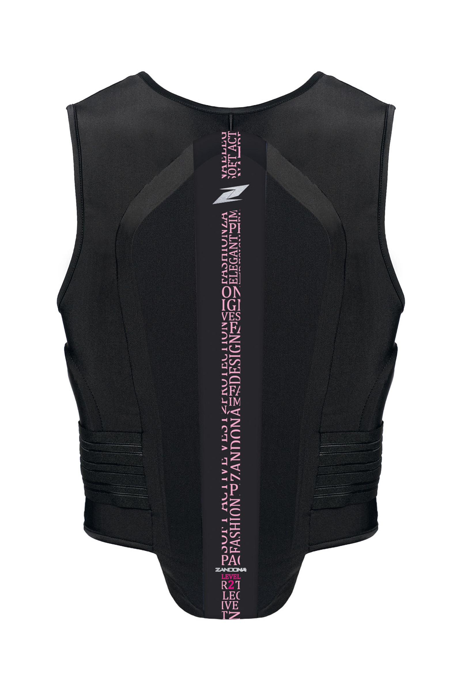 Black/Light Pink Stretch Gilet de Protection Dorsale Zandona Soft Vest Pro x8 (178-187 cm)