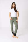 Pantalon d'équitation taille haute, silicone, fond intégral, femme