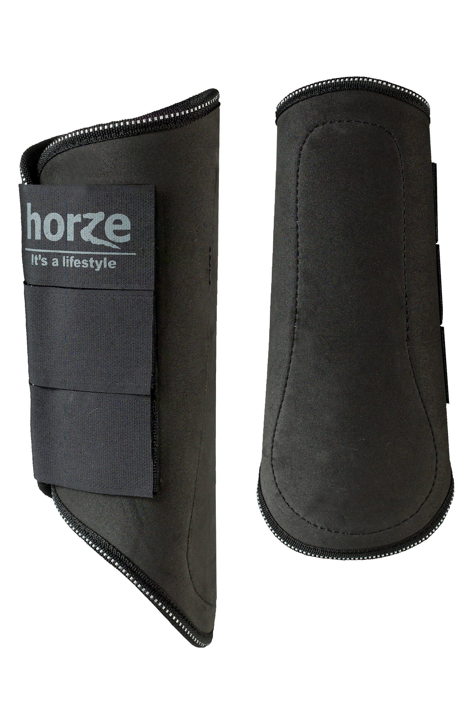 Noir Guêtres de protection fermées doublure mouton Horze