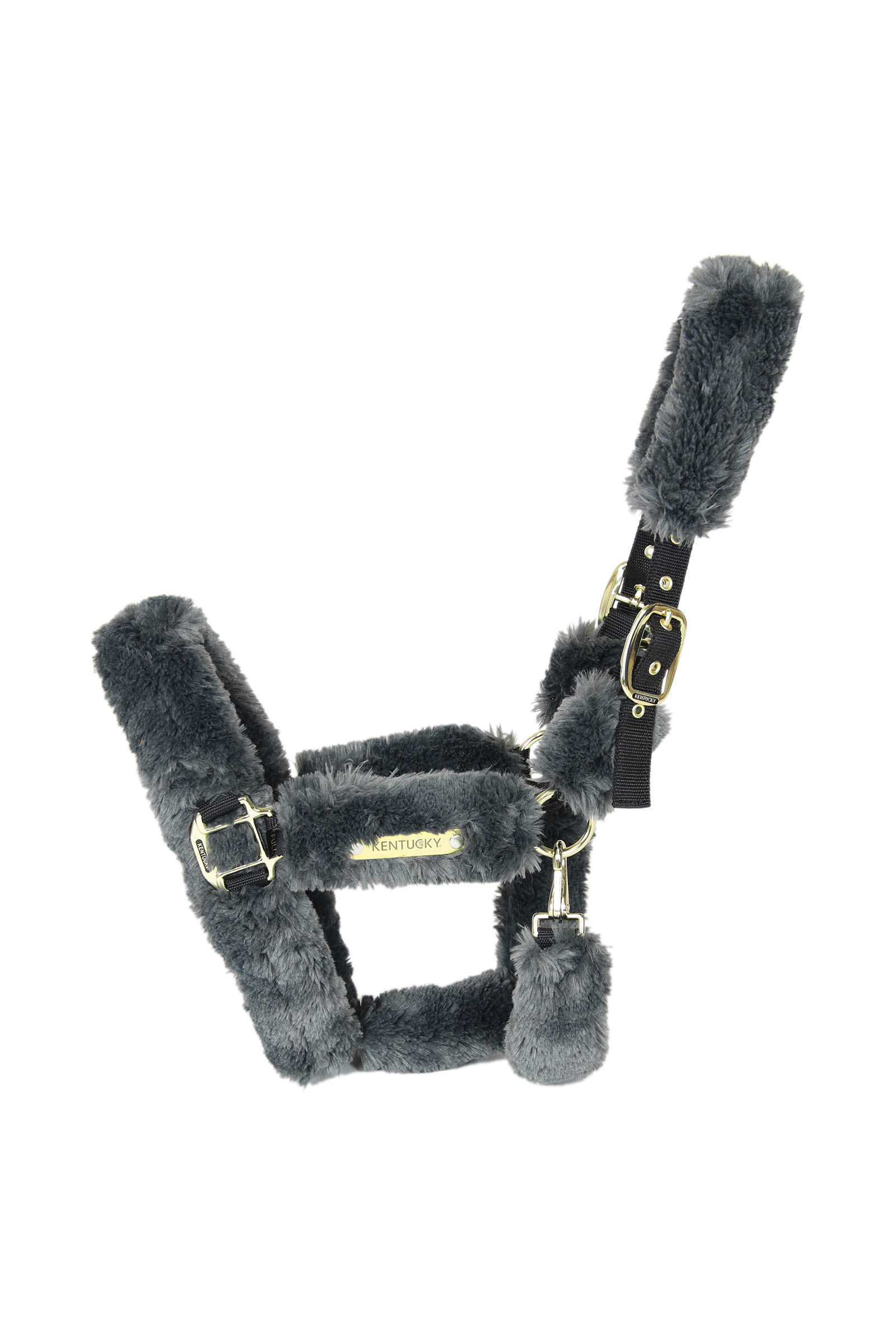 Grey Kentucky Horsewear licol doublé mouton pour transportage