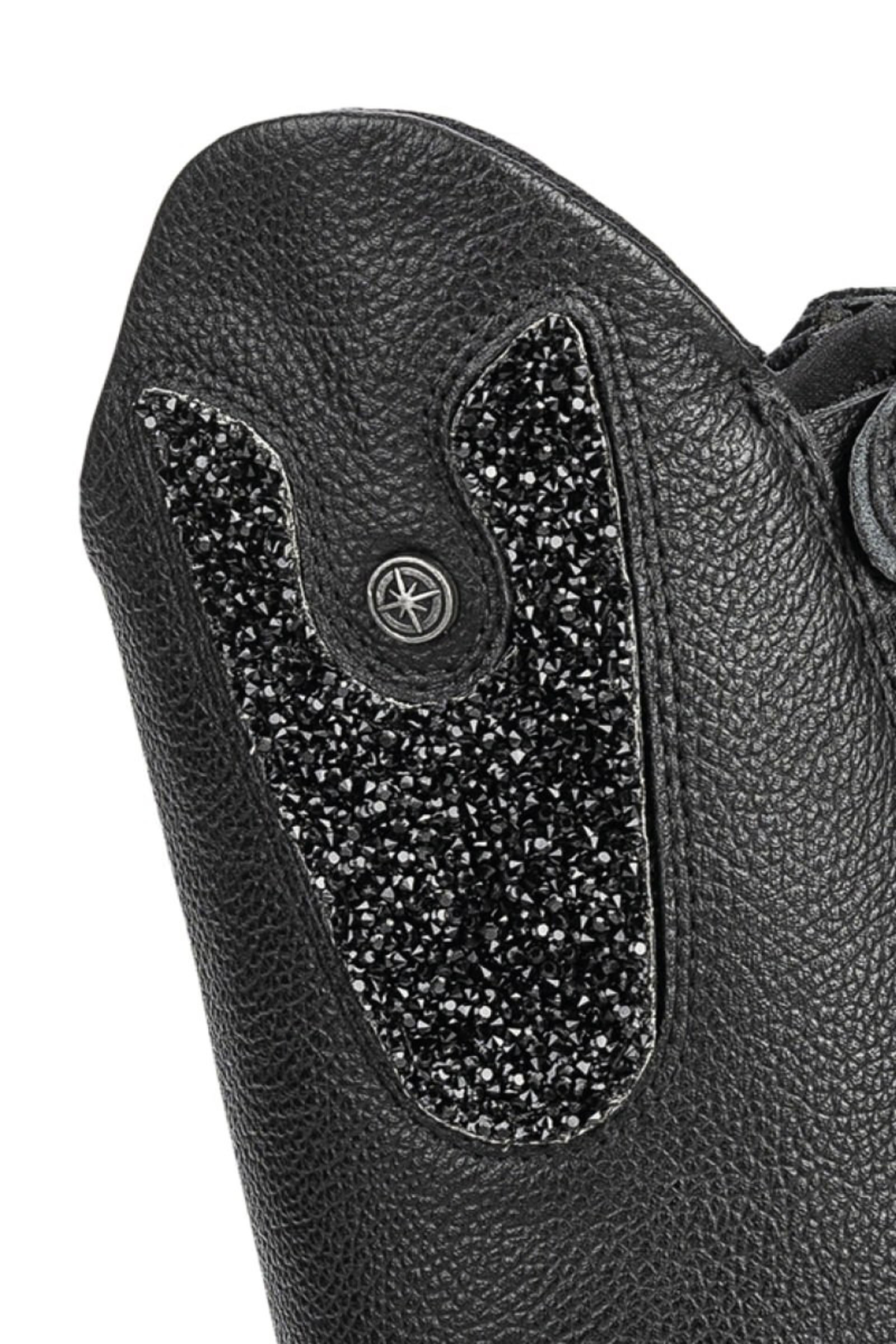 Black/Glitter Suedwind Footwear Nova Kids Convertible &Eacute;cussons