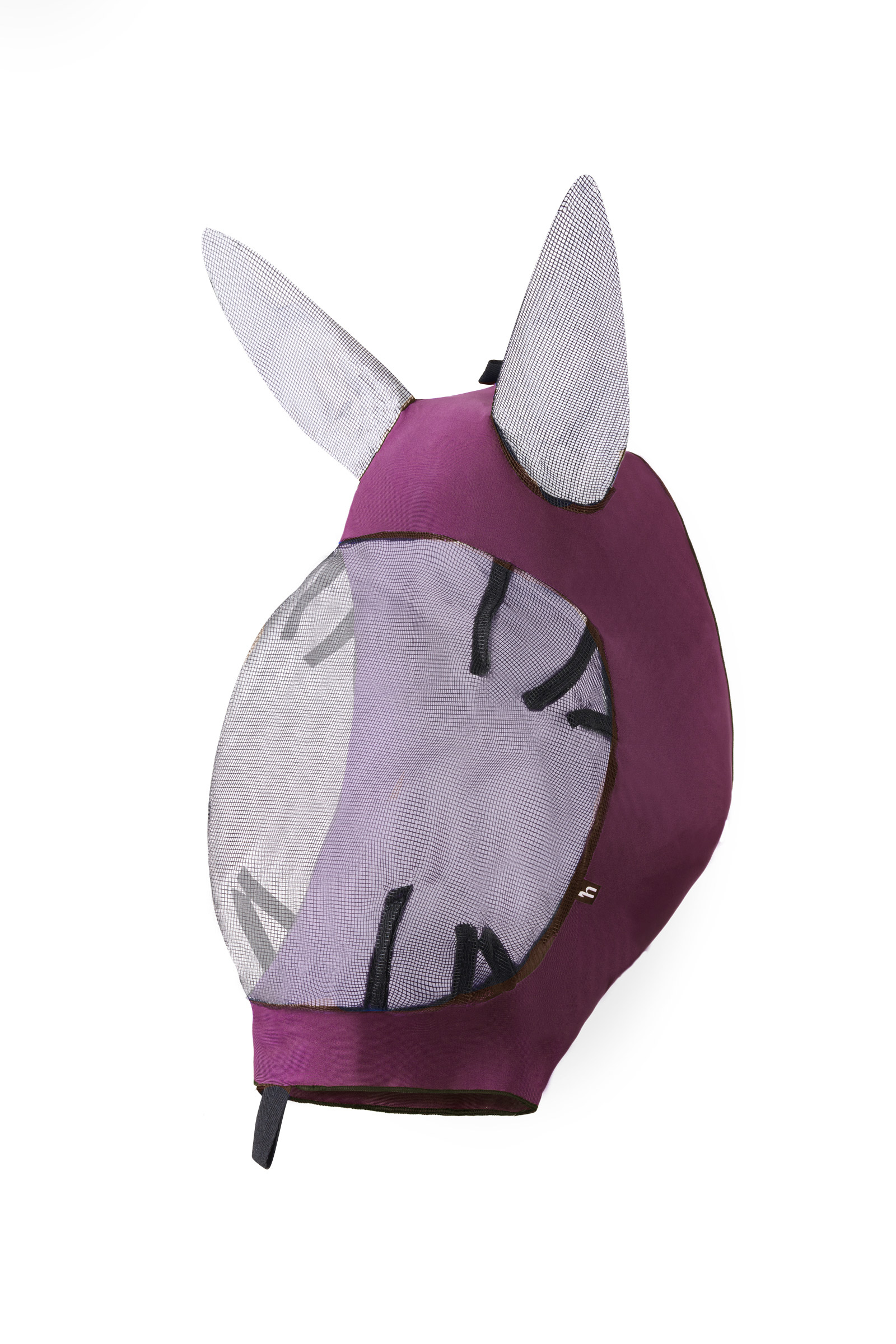 Rouge Foncé Masque anti-insectes souple extensible Horze