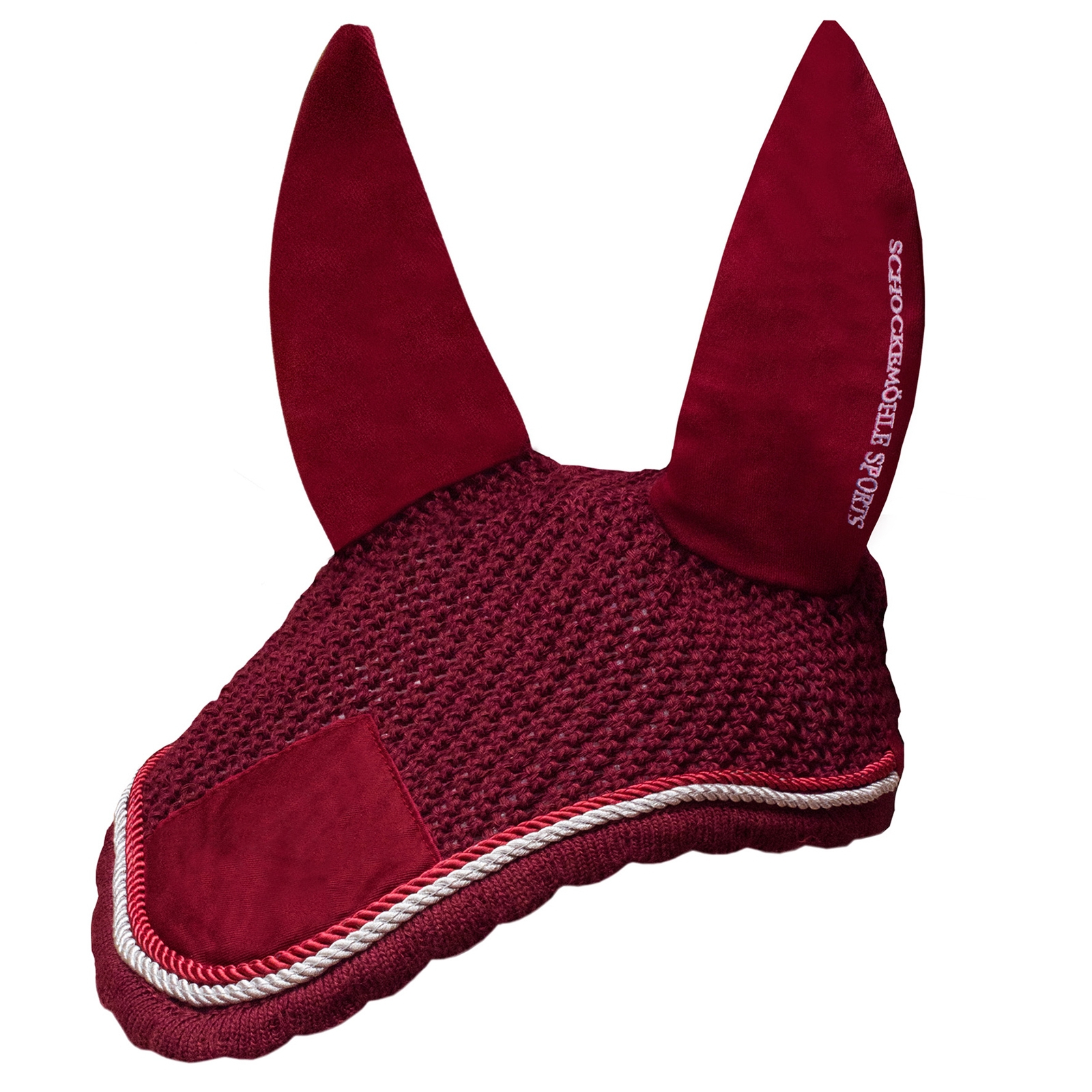 Wine Red Bonnet anti-mouches Schockemöhle Sports Neo Star