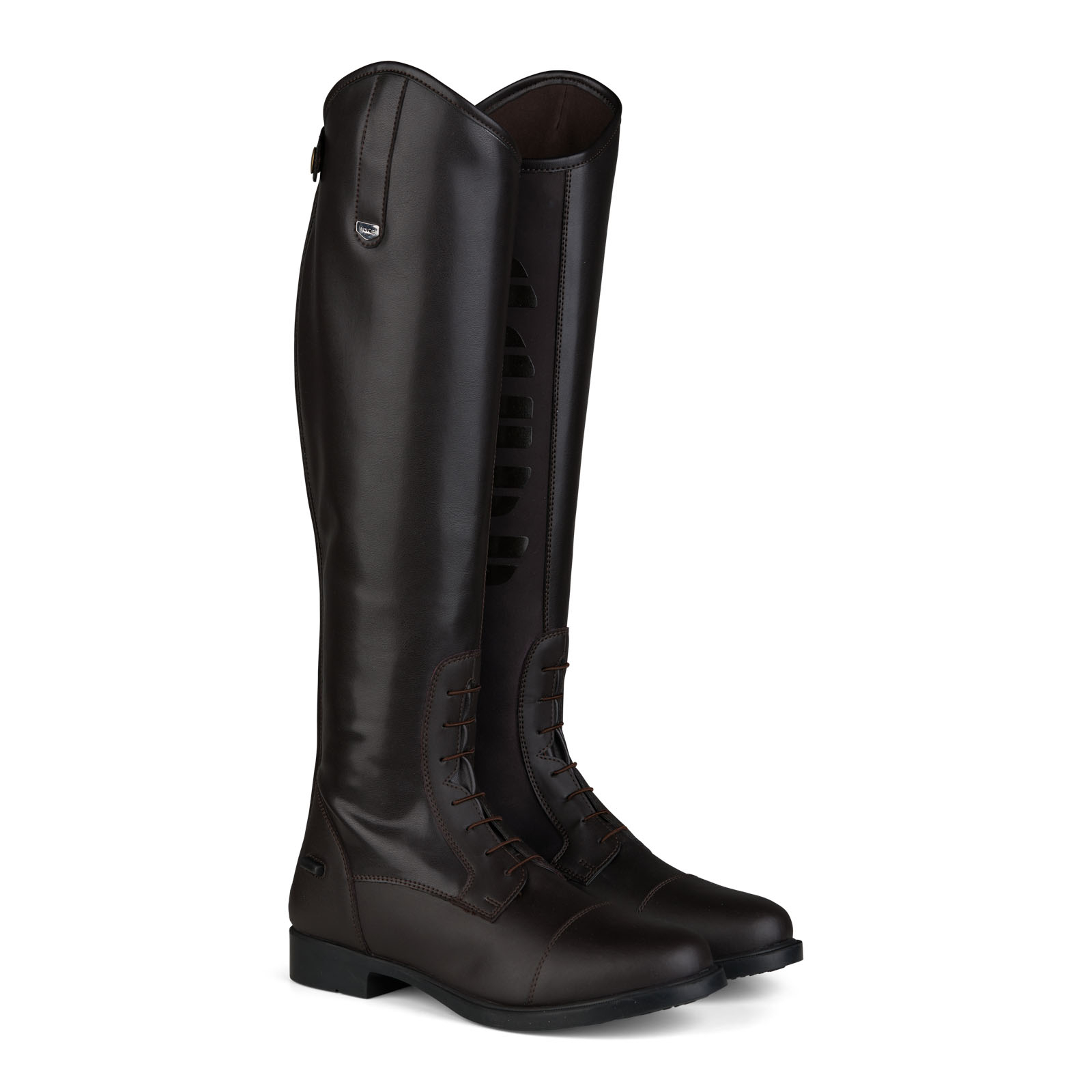 Marron fonc&eacute; Bottes avec silicone Horze Rover