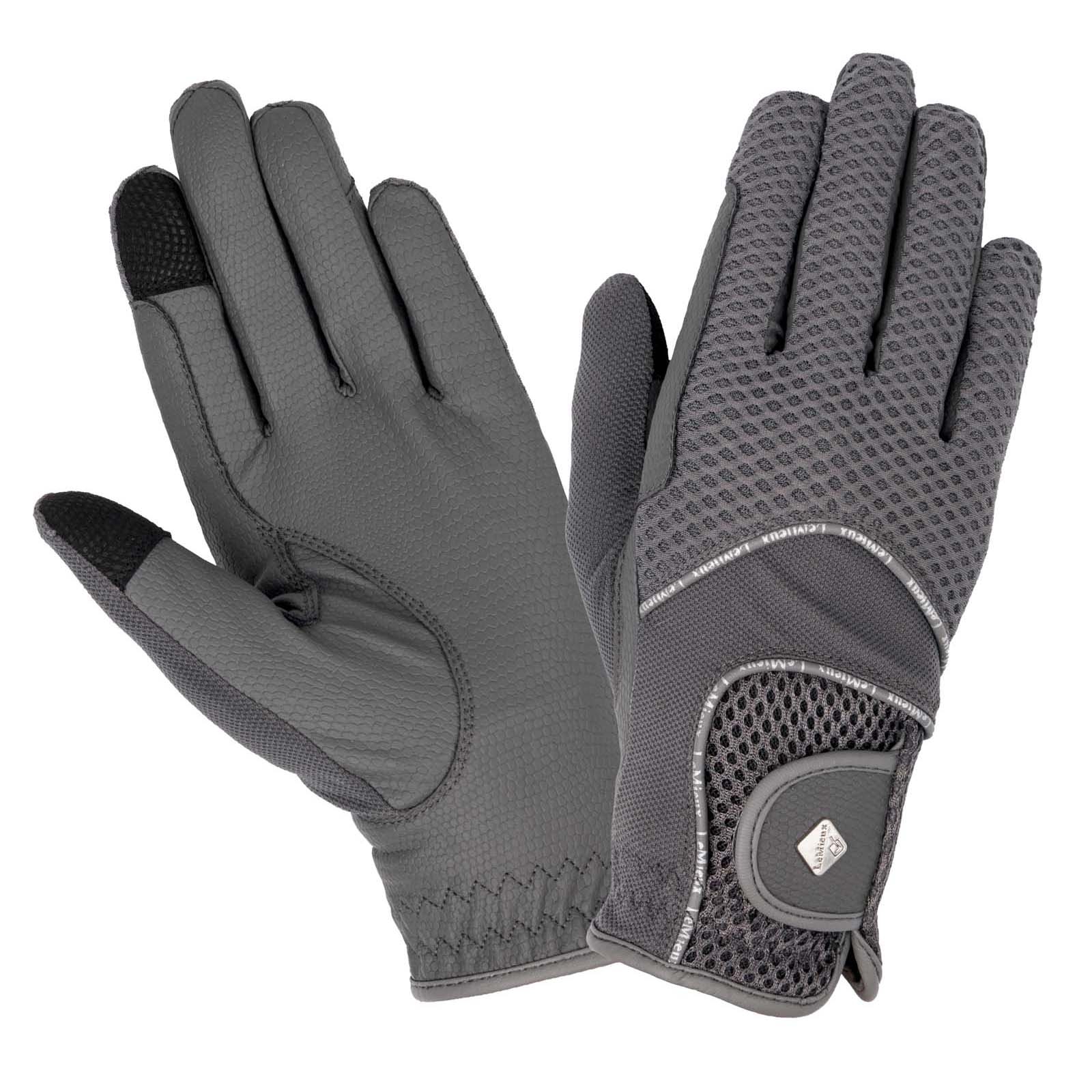 Grey Gants d'équitation LeMieux Pro Touch 3D Mesh