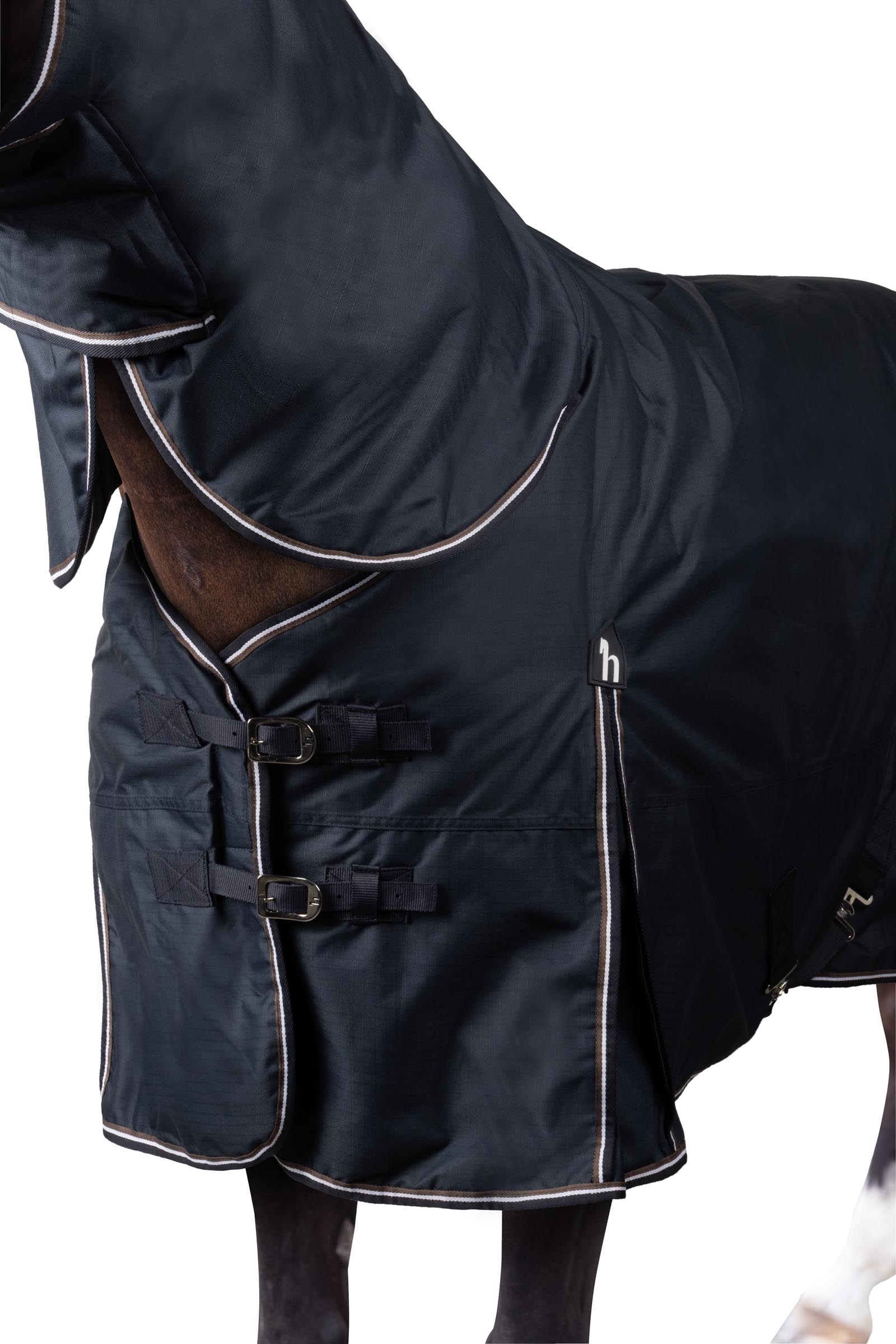 Couverture d'ext&eacute;rieur avec couvre-encolure Horze Glasgow, 100 g, poney