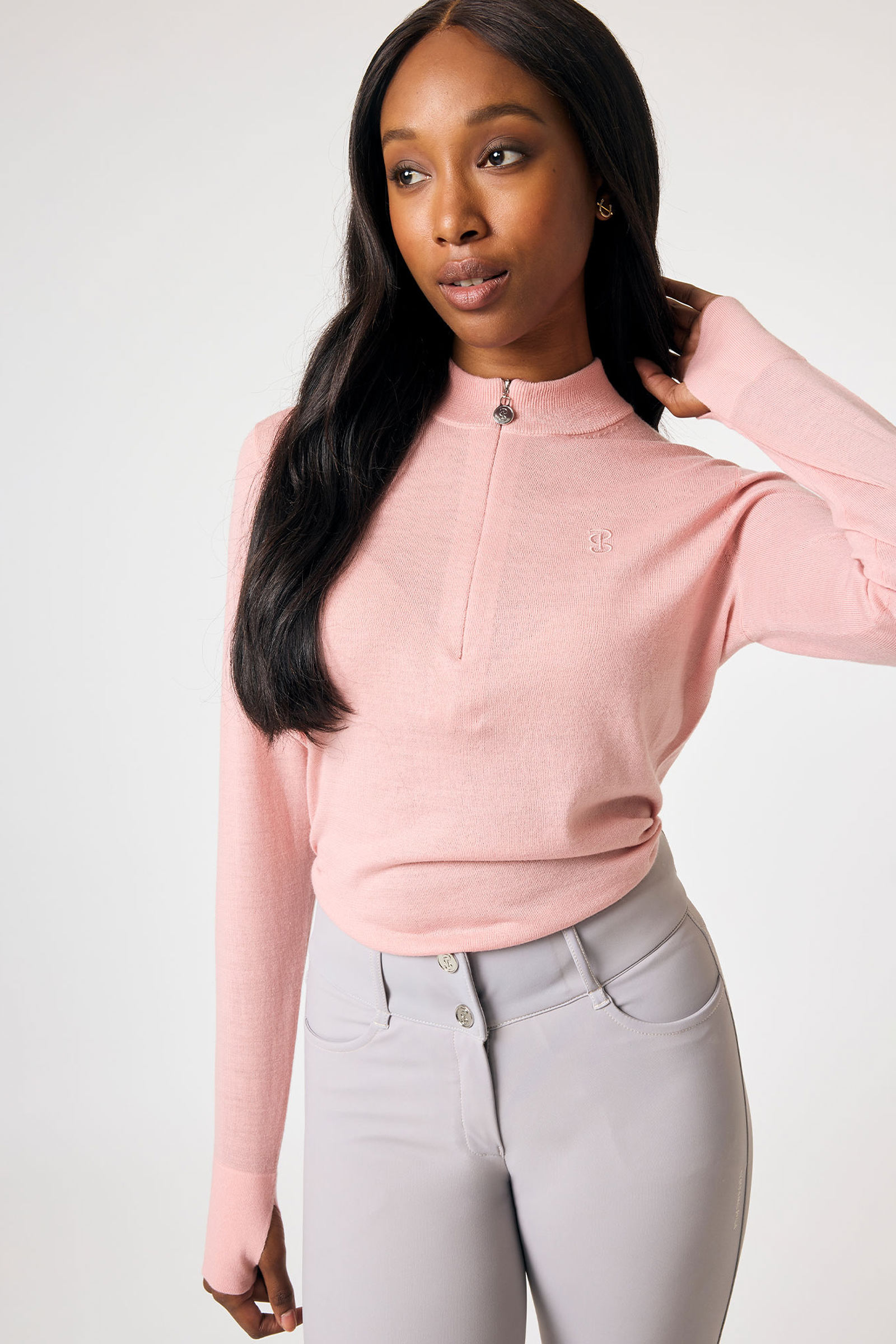 Hortensia Pink PS of Sweden Erin Women´s Equimerino Base Layer