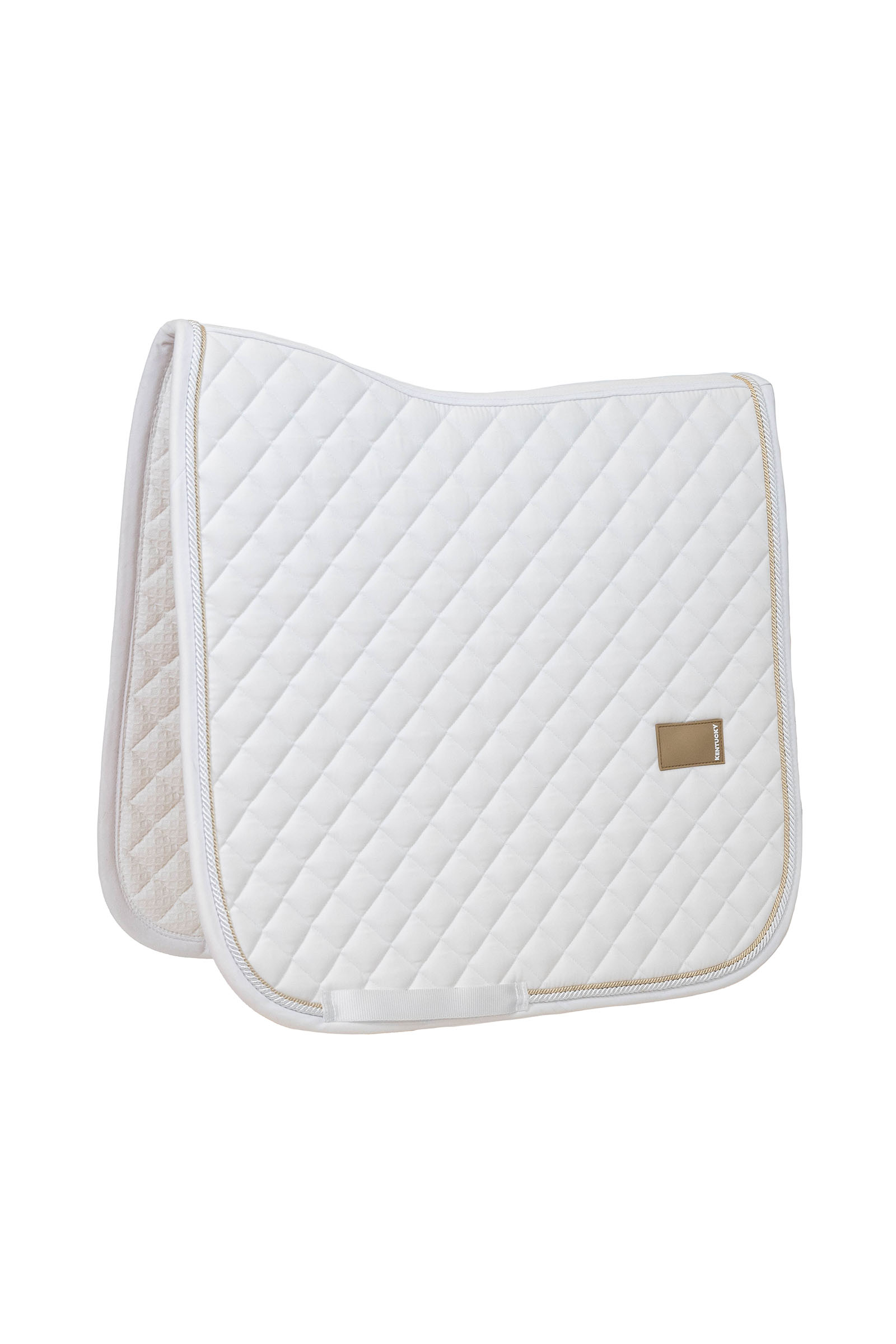 white Kentucky Horsewear tapis de selle de dressage Diamond Rope