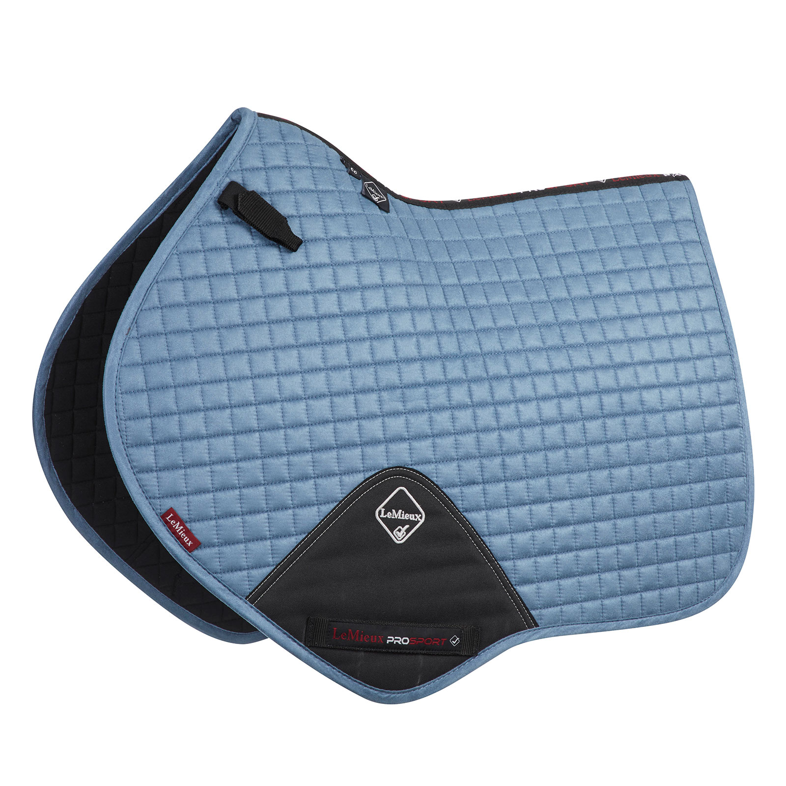 Ice Blue Tapis de selle chabraque arrondi Luxe LeMieux Luxury CC
