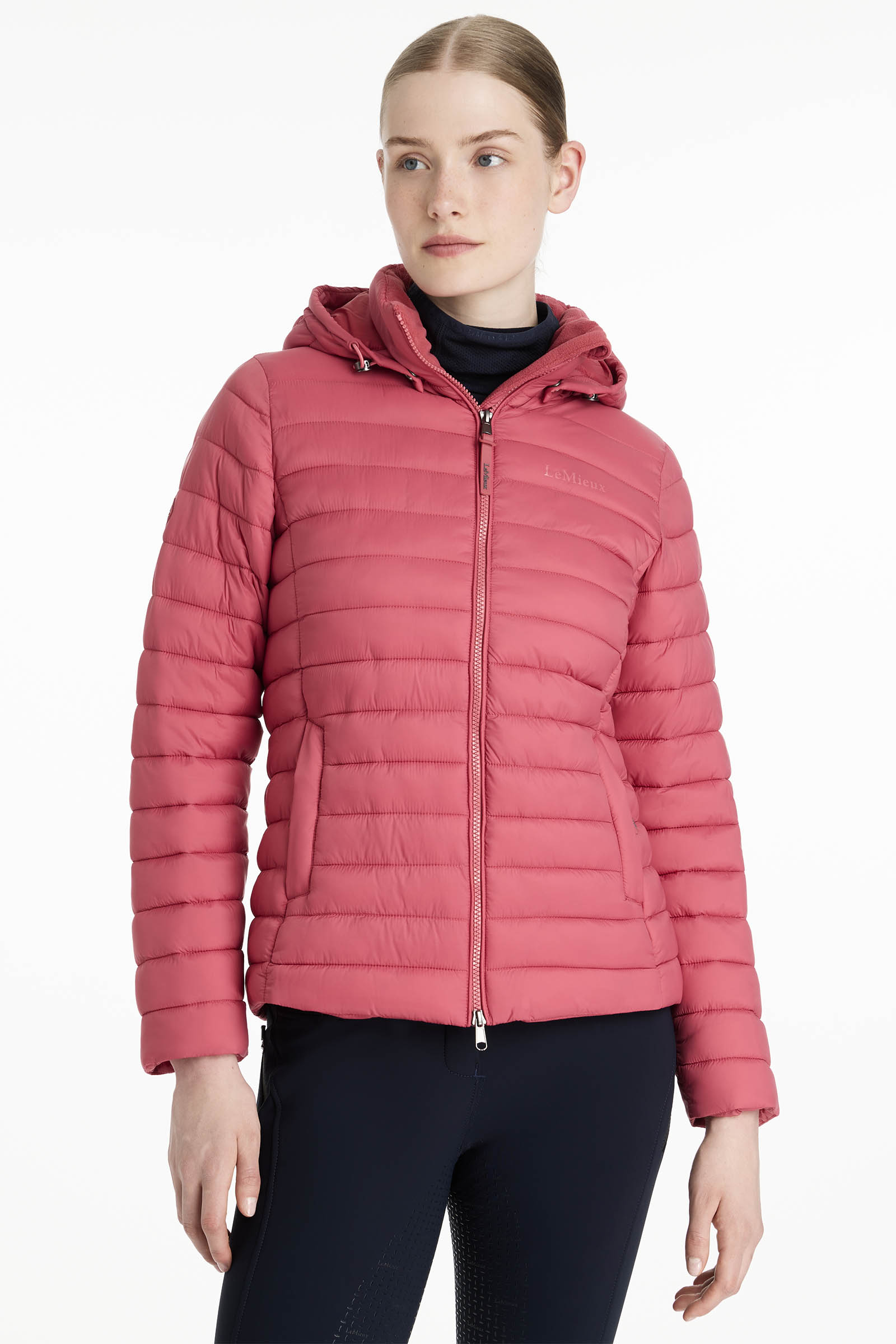LeMieux Rose veste matelassée à capuche pour femme