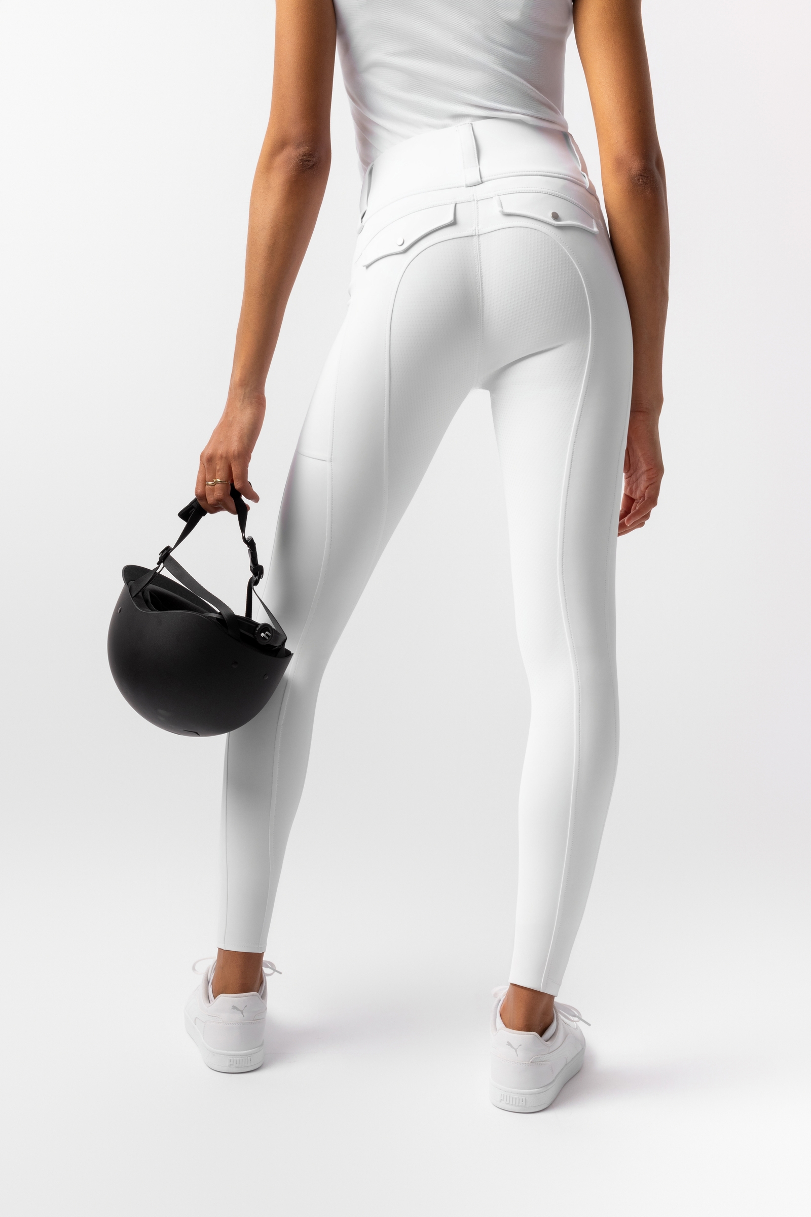 Horze Anya legging d'équitation femme à fond intégral en silicone UPF 50+