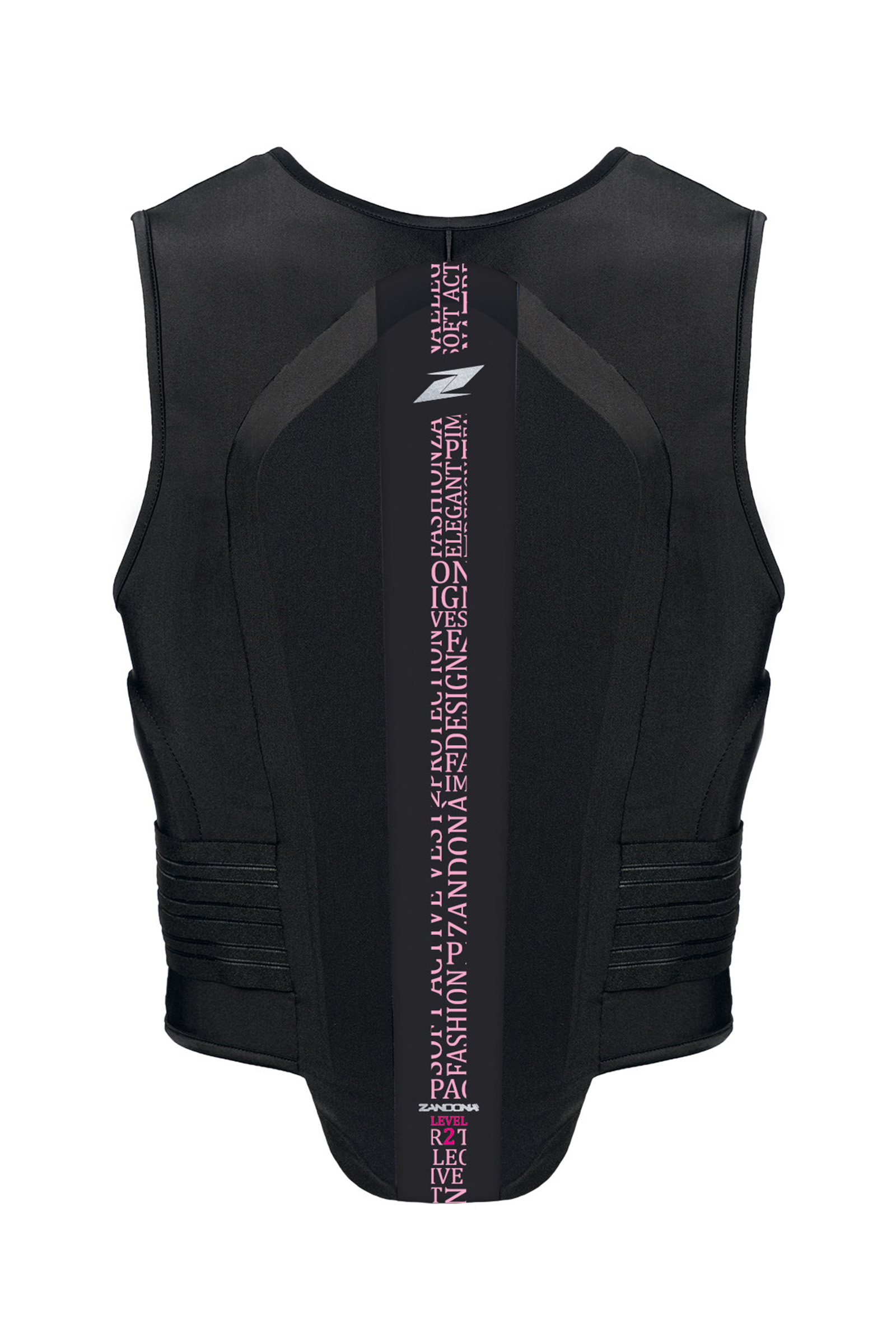 Black/Light Pink Stretch Gilet de Protection Dorsale Zandona Soft Vest Pro x7 (168-177 cm)