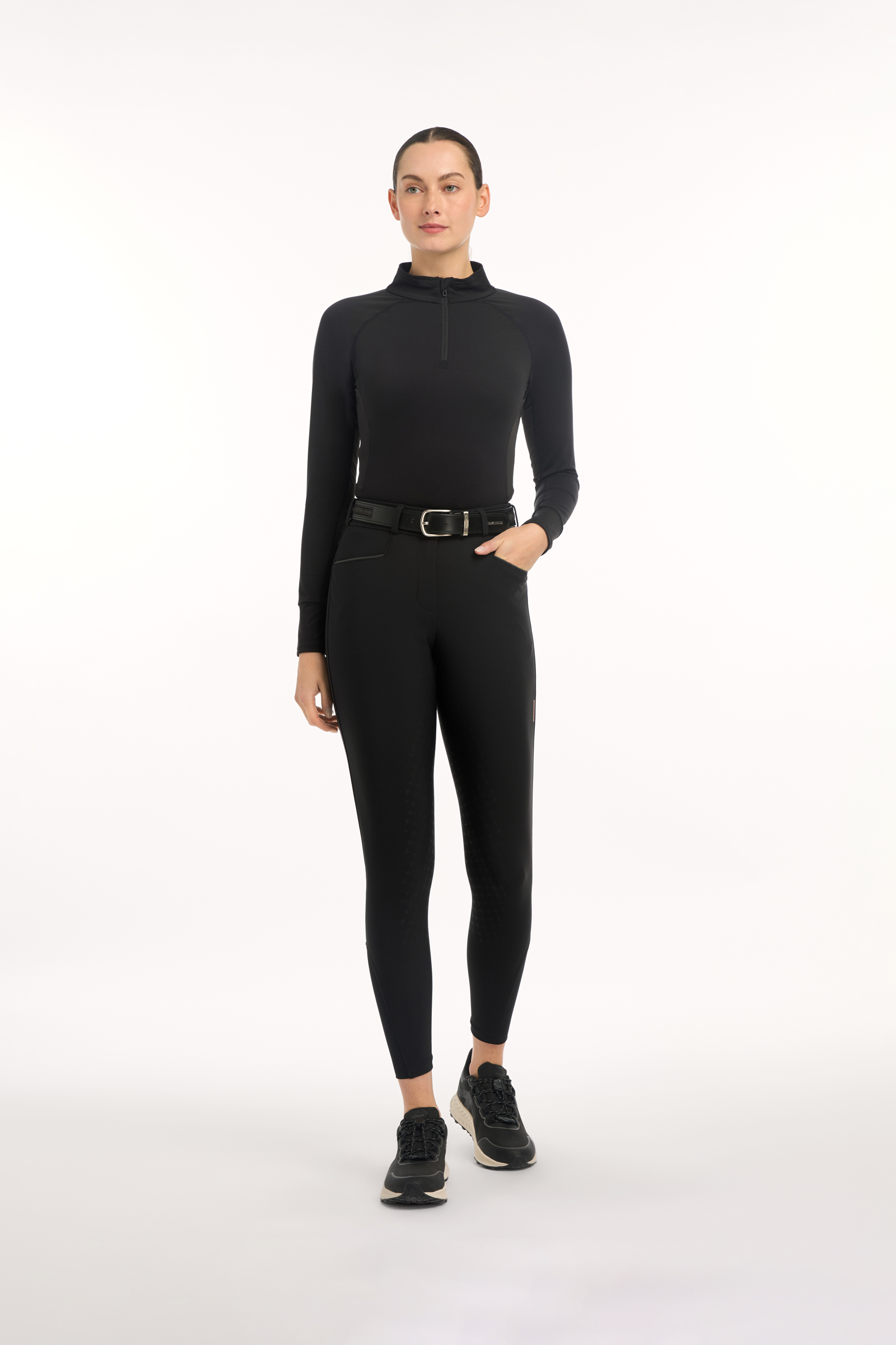 Black LeMieux Isabelle pantalon d&rsquo;&eacute;quitation femme avec si&egrave;ge int&eacute;gral