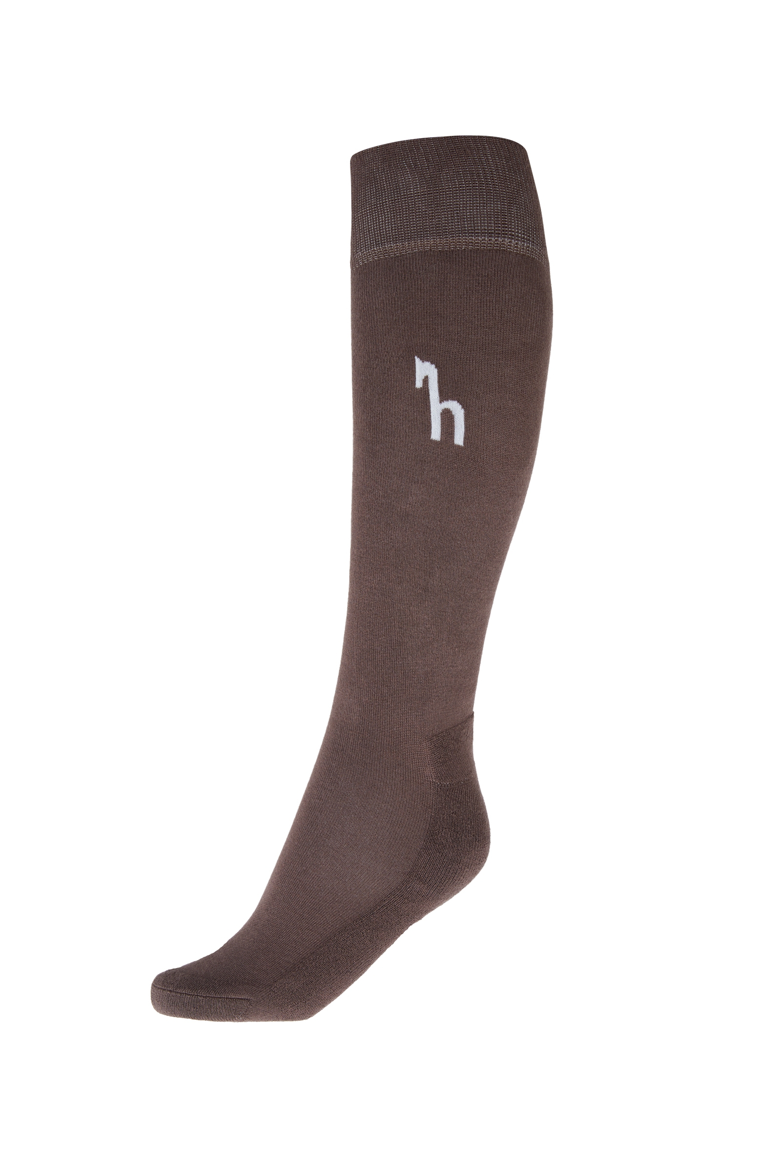 French Roast Dark Brown Chaussettes mi-bas en bambou d'hiver Horze, femme