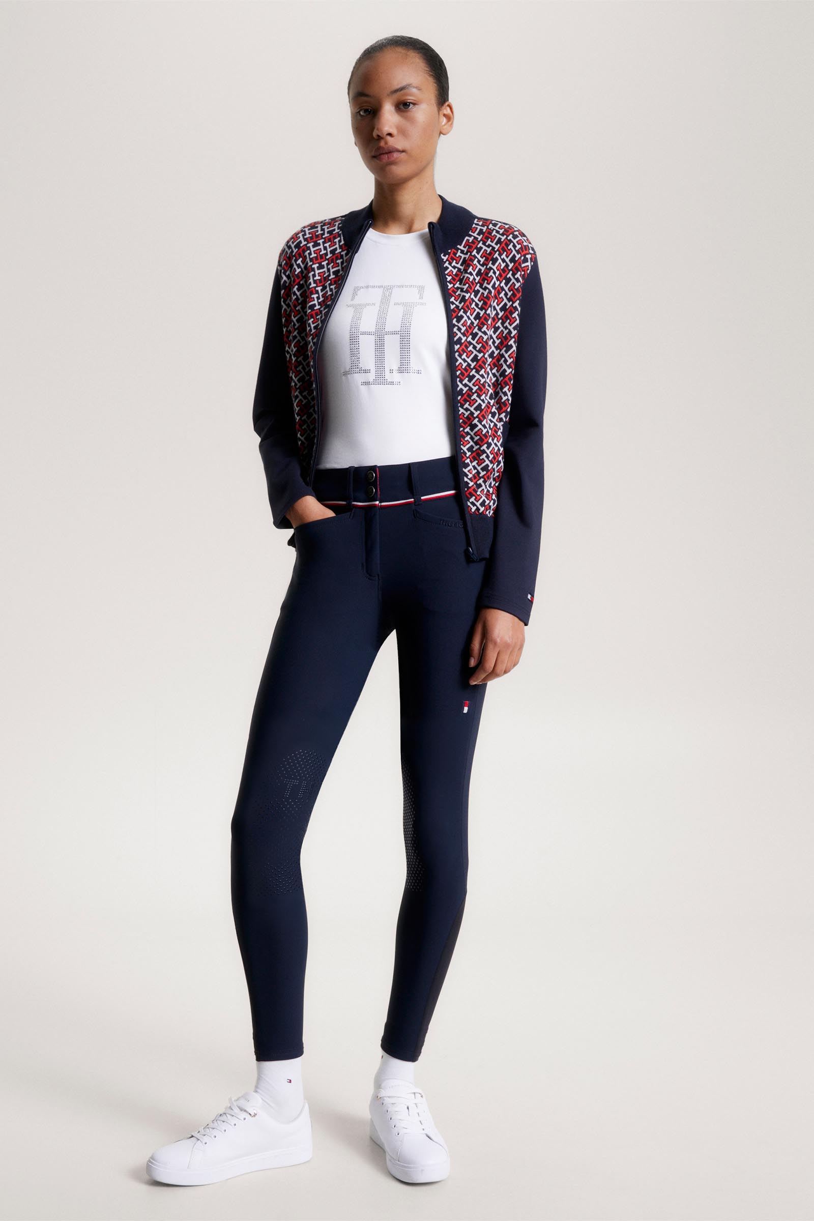Tommy Hilfiger Equestrian Geneva pantalon d'&eacute;quitation toutes saisons avec grip aux genoux