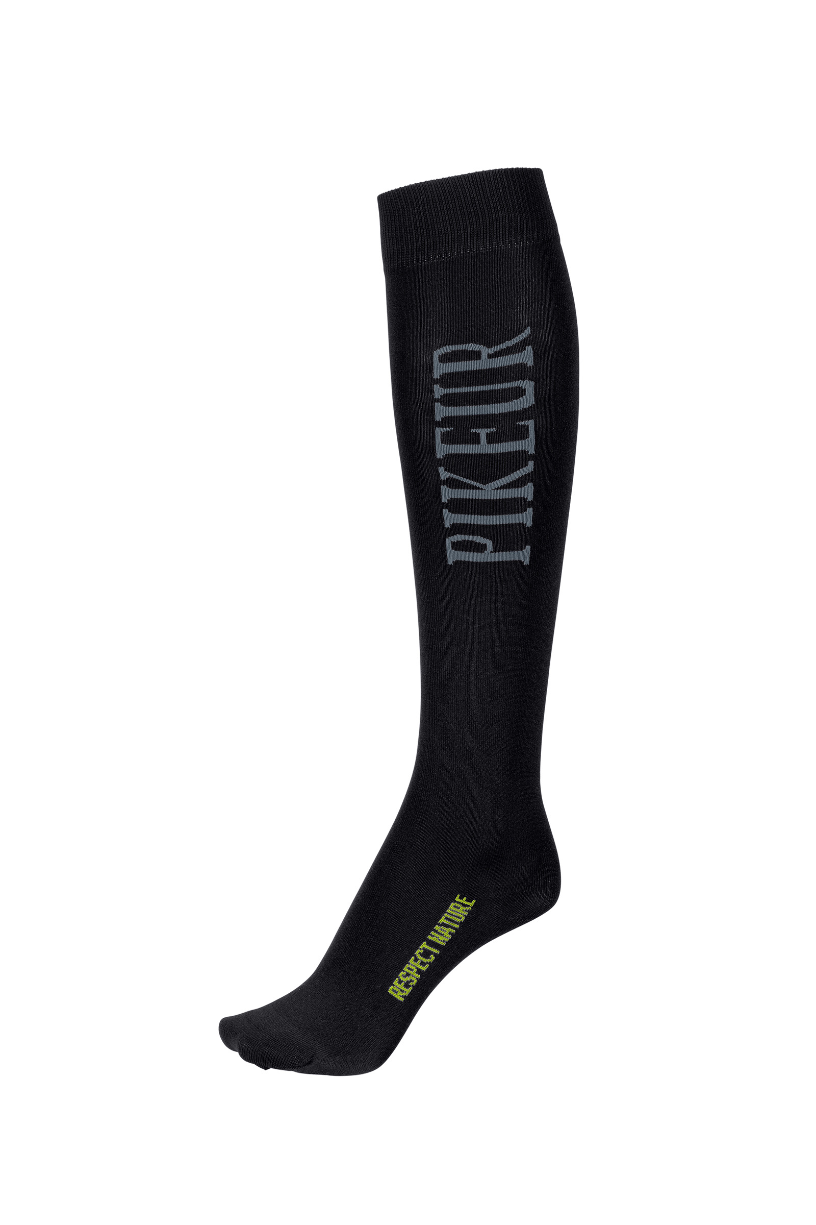 Black/Gray Pikeur Respect Nature Chaussettes hautes
