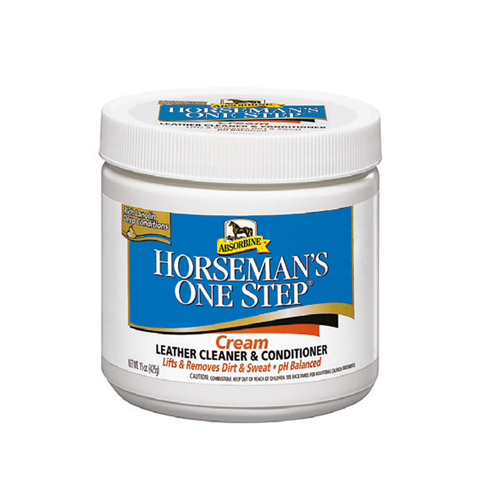 Cr&egrave;me pour cuir Absorbine Horseman's One Step, 425 g