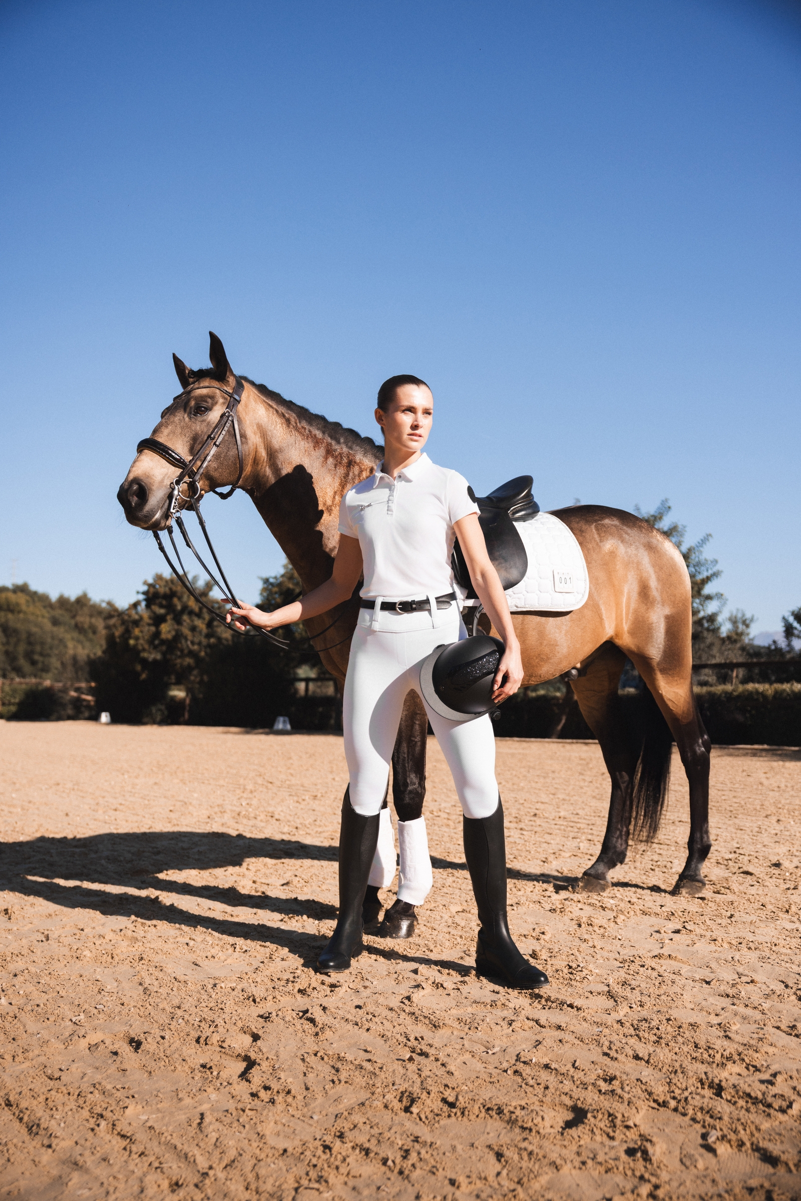 Horze Anya legging d'équitation femme à fond intégral en silicone UPF 50+