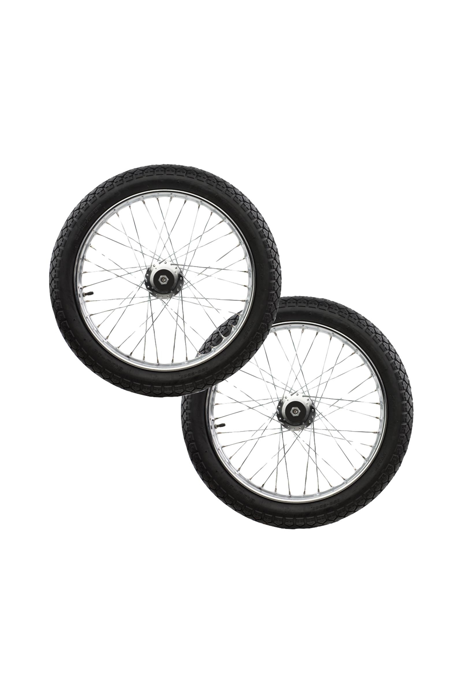 Roue Finntack Rockcart,19"x3.00, acier inoxydable (la paire)