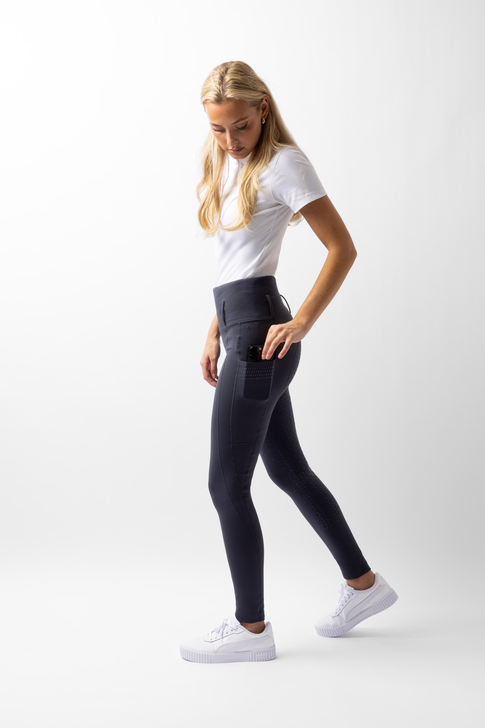 Leggings mi-saison Horze Serena grip intégral