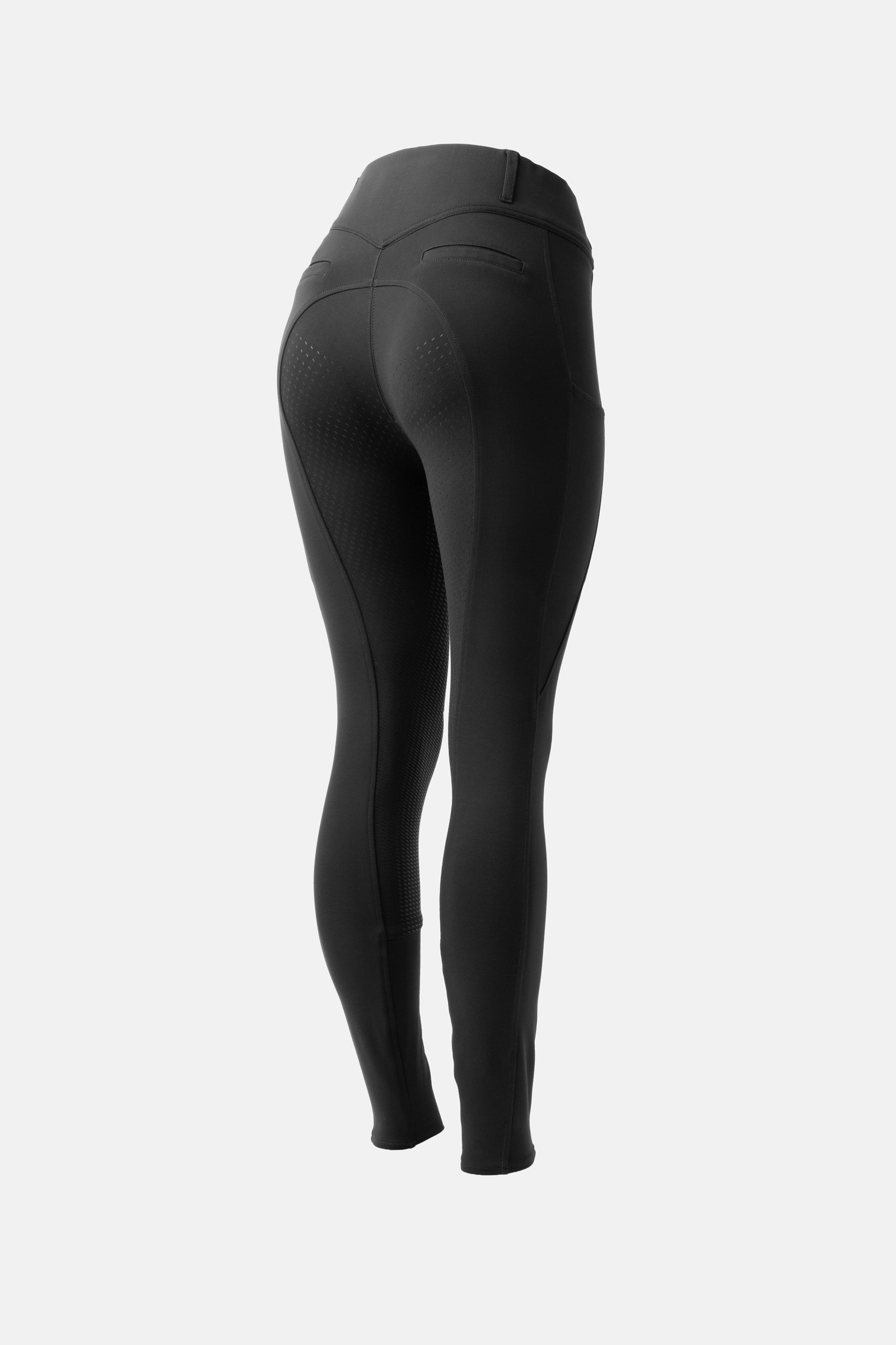 Horze Mira Pantalon d'&eacute;quitation taille haute, silicone, fond int&eacute;gral, femme