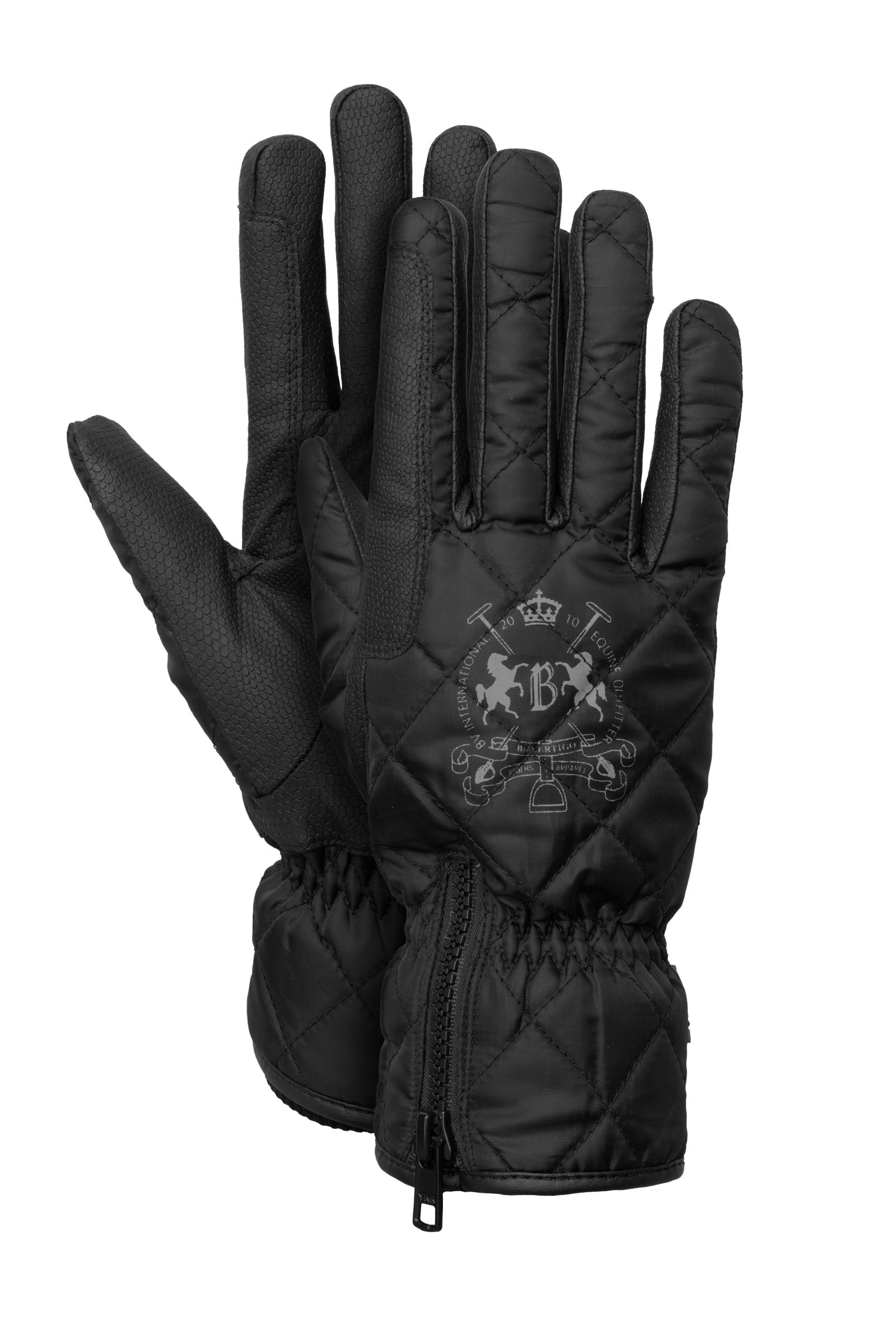 Black beauty B Vertigo Onyx Gants d'équitation imperméables et rembourrés