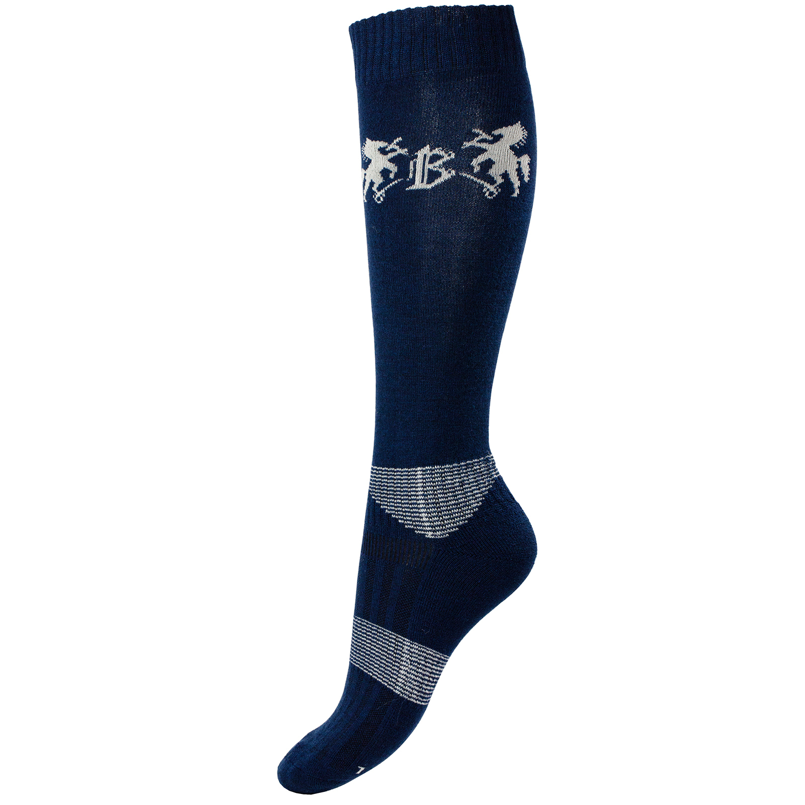 Dark Navy Chaussettes de cavalier hiver laine m&eacute;lang&eacute;e B Vertigo Geox