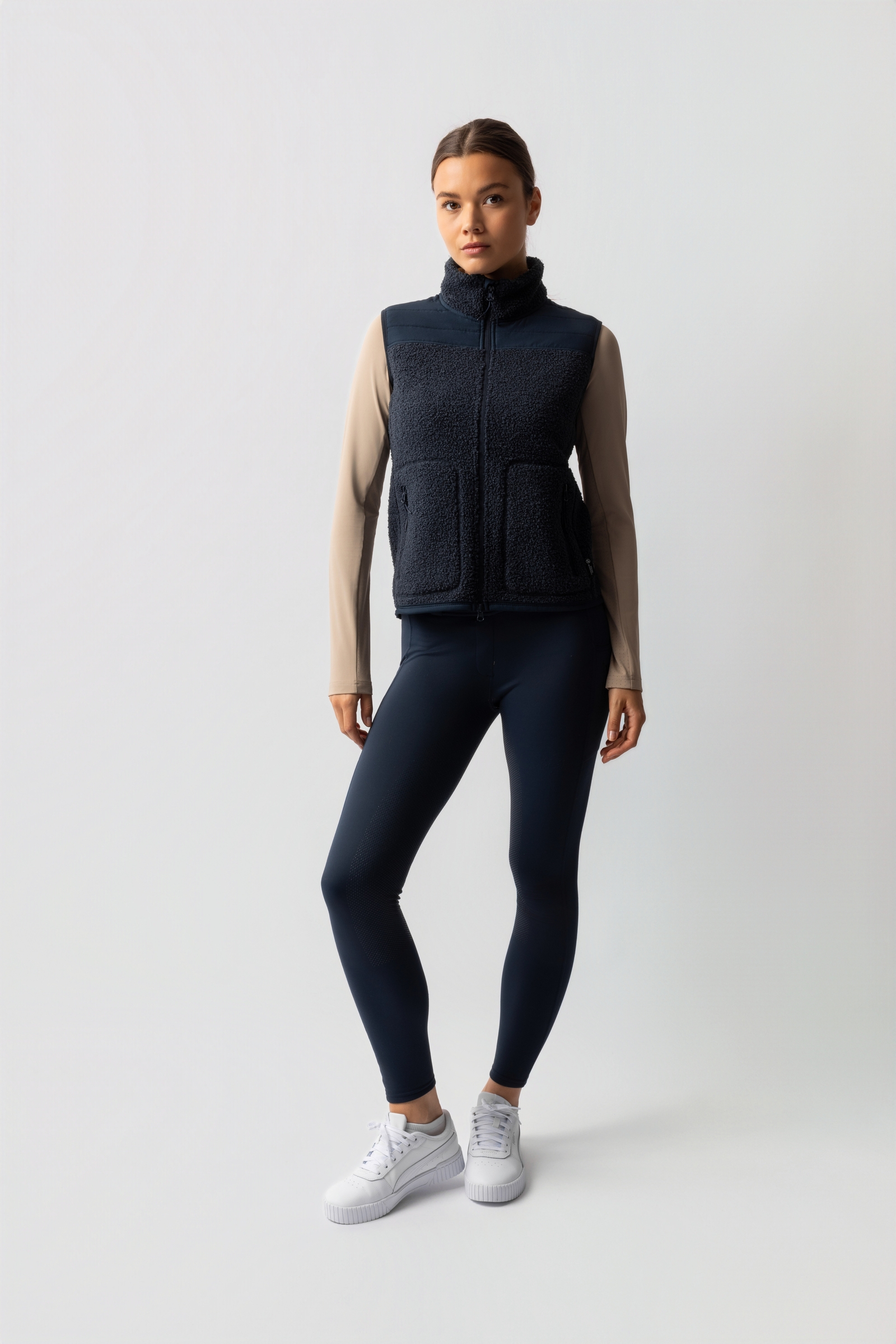 Horze Adira gilet en teddy fleece pour femmes