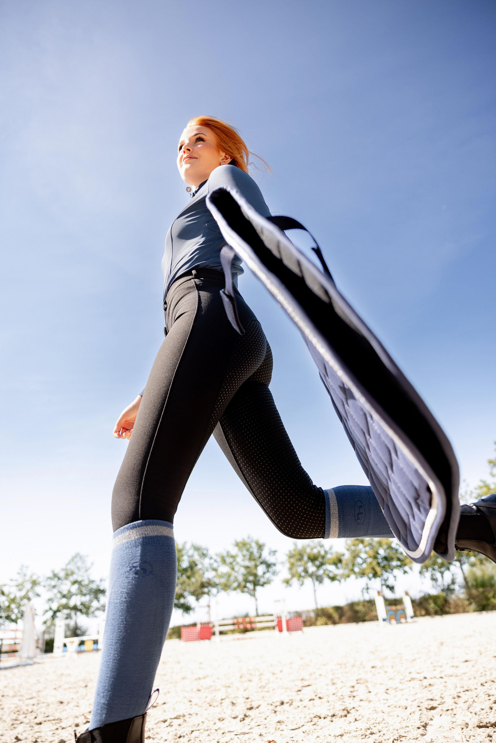 Horze Felicia Pantalons d'&eacute;quitation Thermo avec grip complet