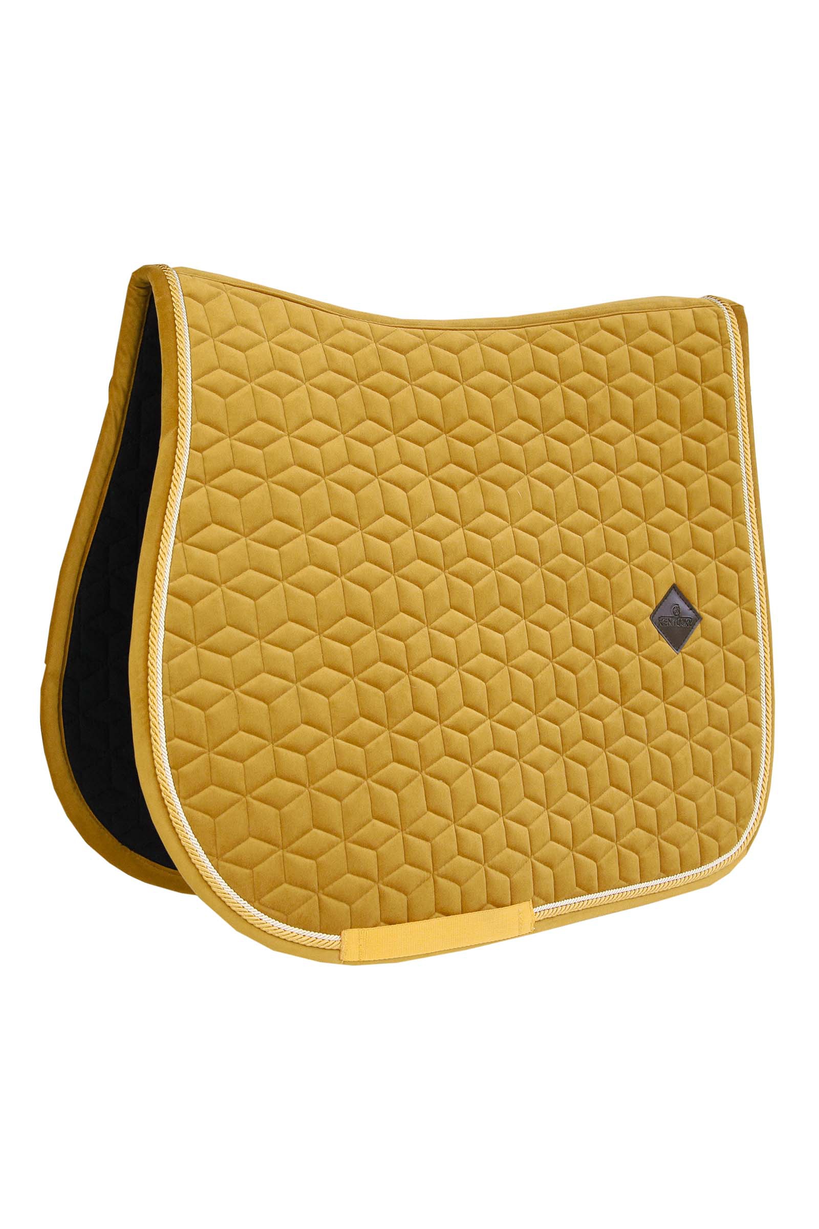 Maize Yellow Kentucky Horsewear Velvet Tapis de selle de saut