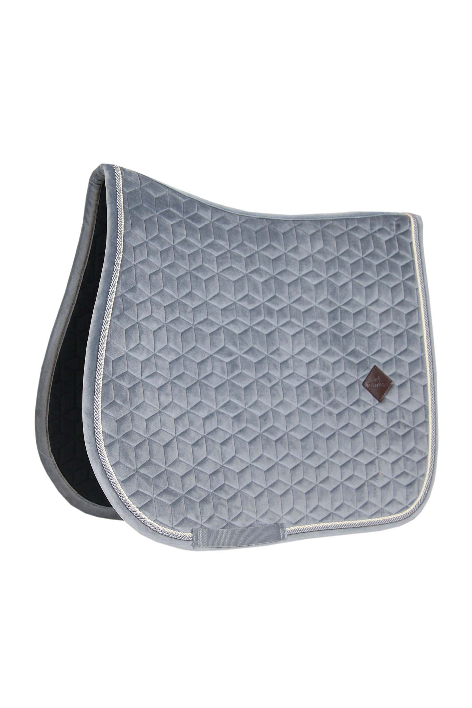 Grey Kentucky Horsewear Velvet Basic Tapis de selle de saut