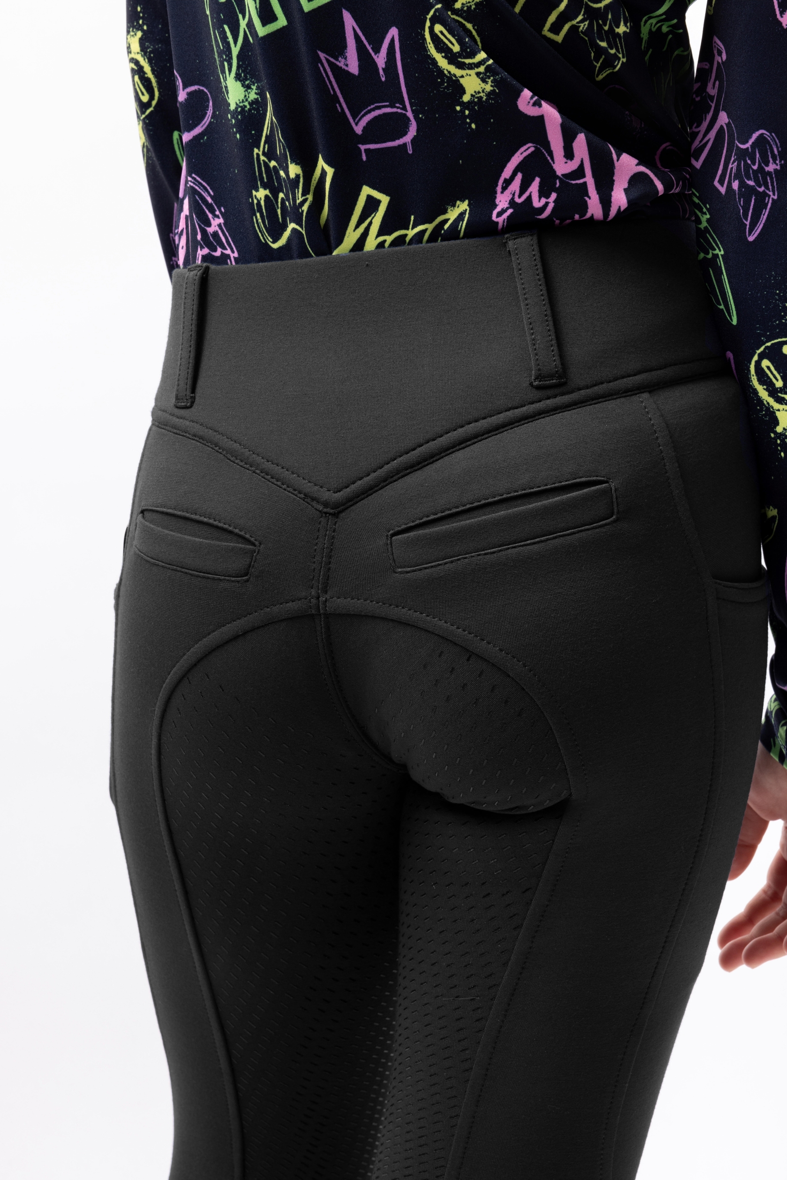 Horze Mira Pantalon d'équitation pour enfants avec fond intégral