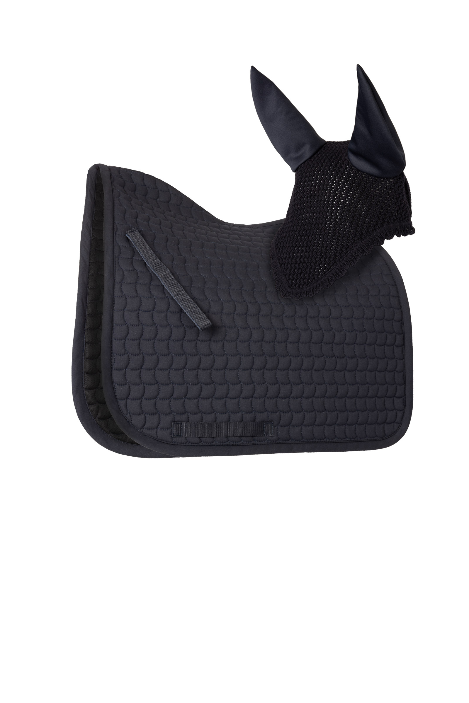 Horze ensemble tapis de selle de dressage et bonnet anti-mouches