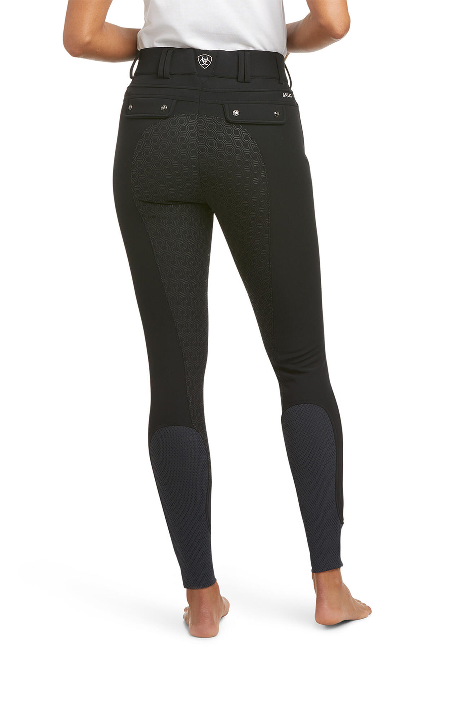 Black Ariat Tri Factor Frost pantalon d'équitation isolé à fond intégral pour femmes