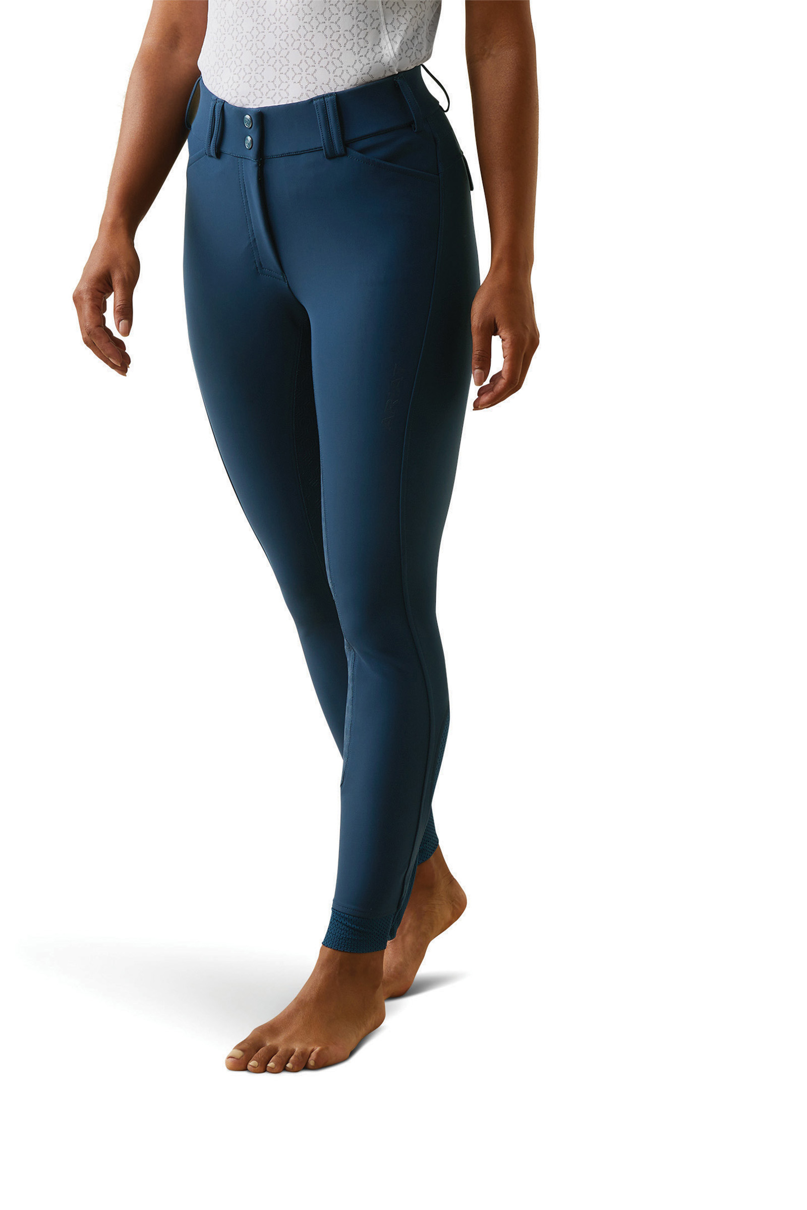 Deep Petroleum Ariat Tri Factor pantalon d'équitation avec fond intégral et grip en silicone pour femmes