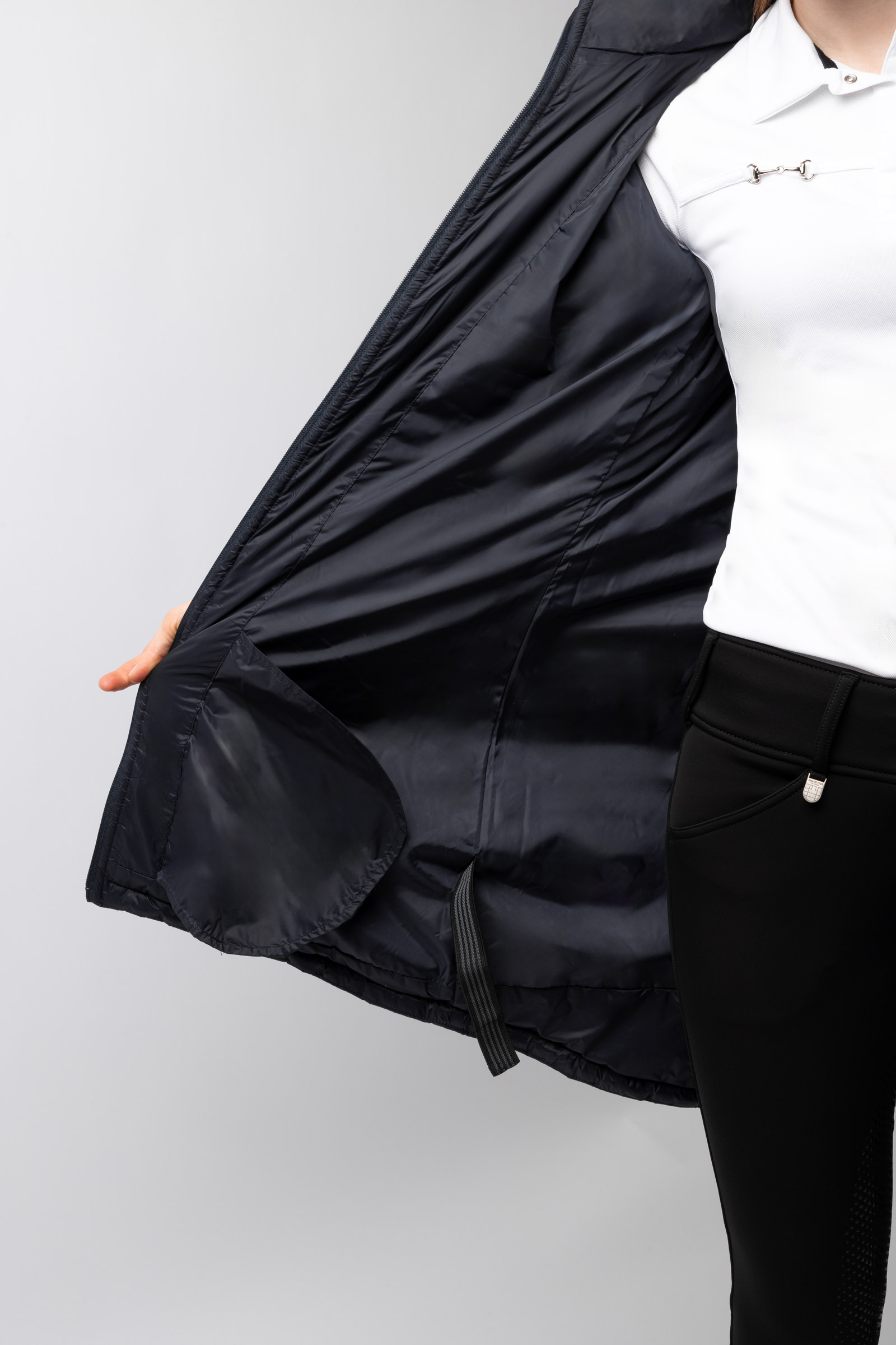 Doudoune longue d'équitation Horze Charlotte, femme