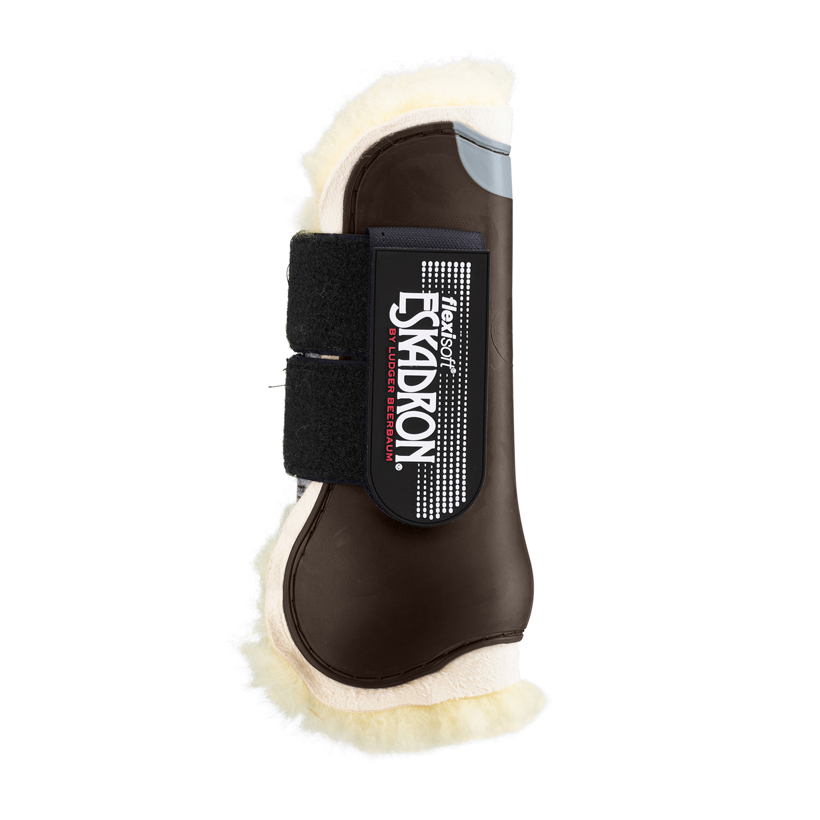 Dark Brown Guêtres de protection protège-tendons Eskadron Flexisoft en peau d'agneau