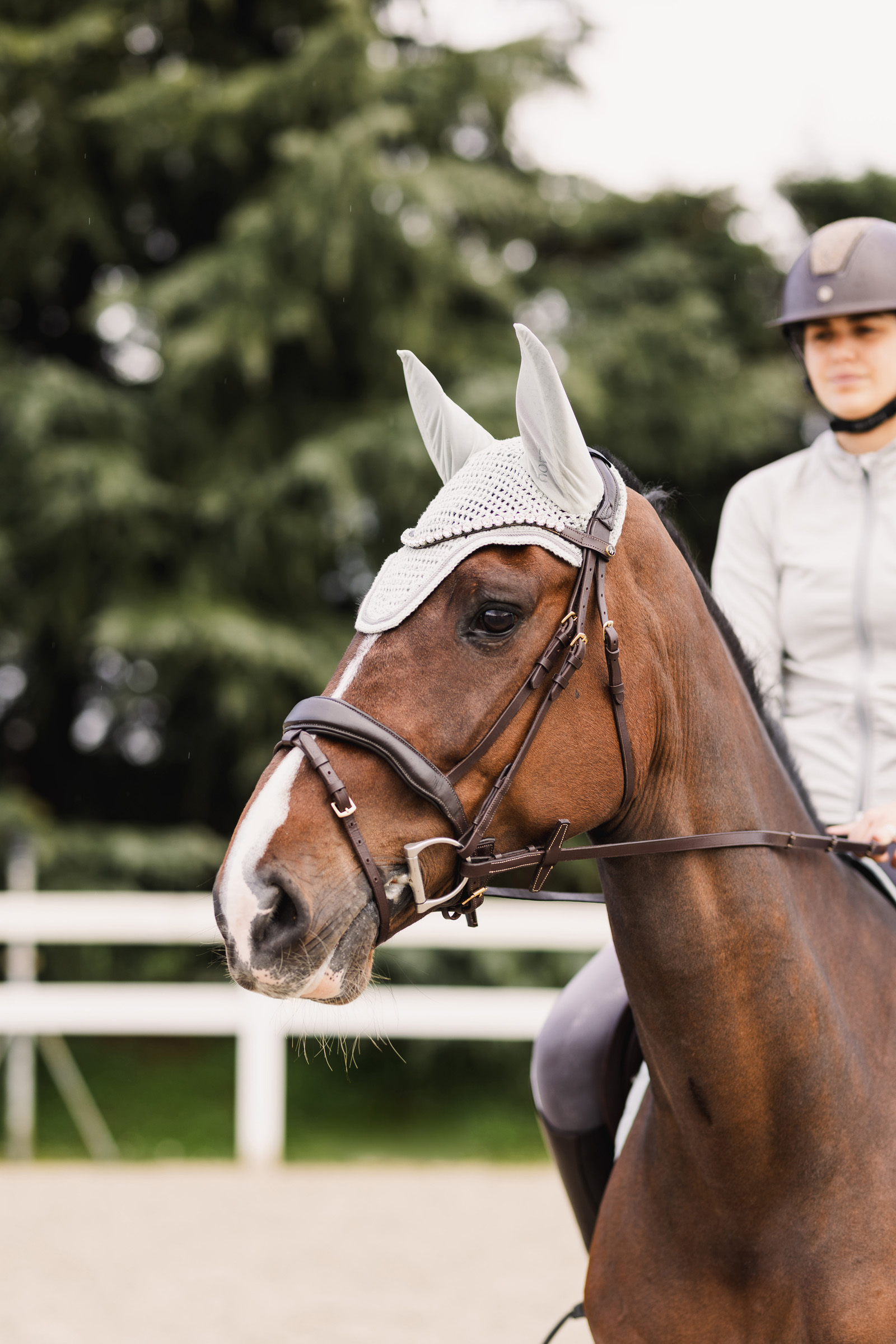 Bonnet anti-mouches Horze Rose Tonique