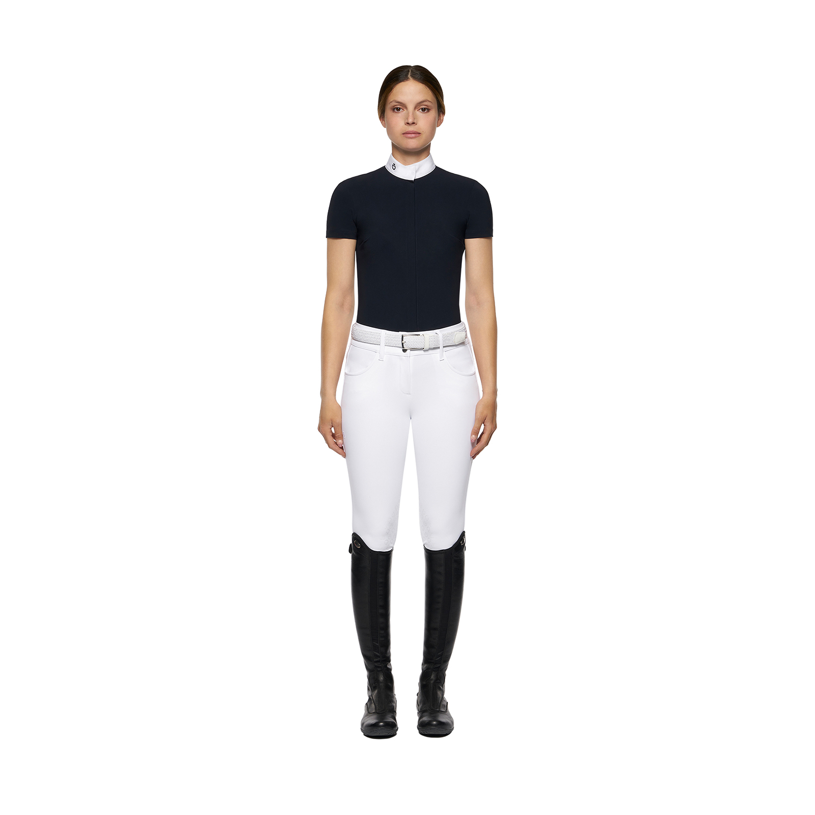 Polo de concours manches courtes Cavalleria Toscana pour femme