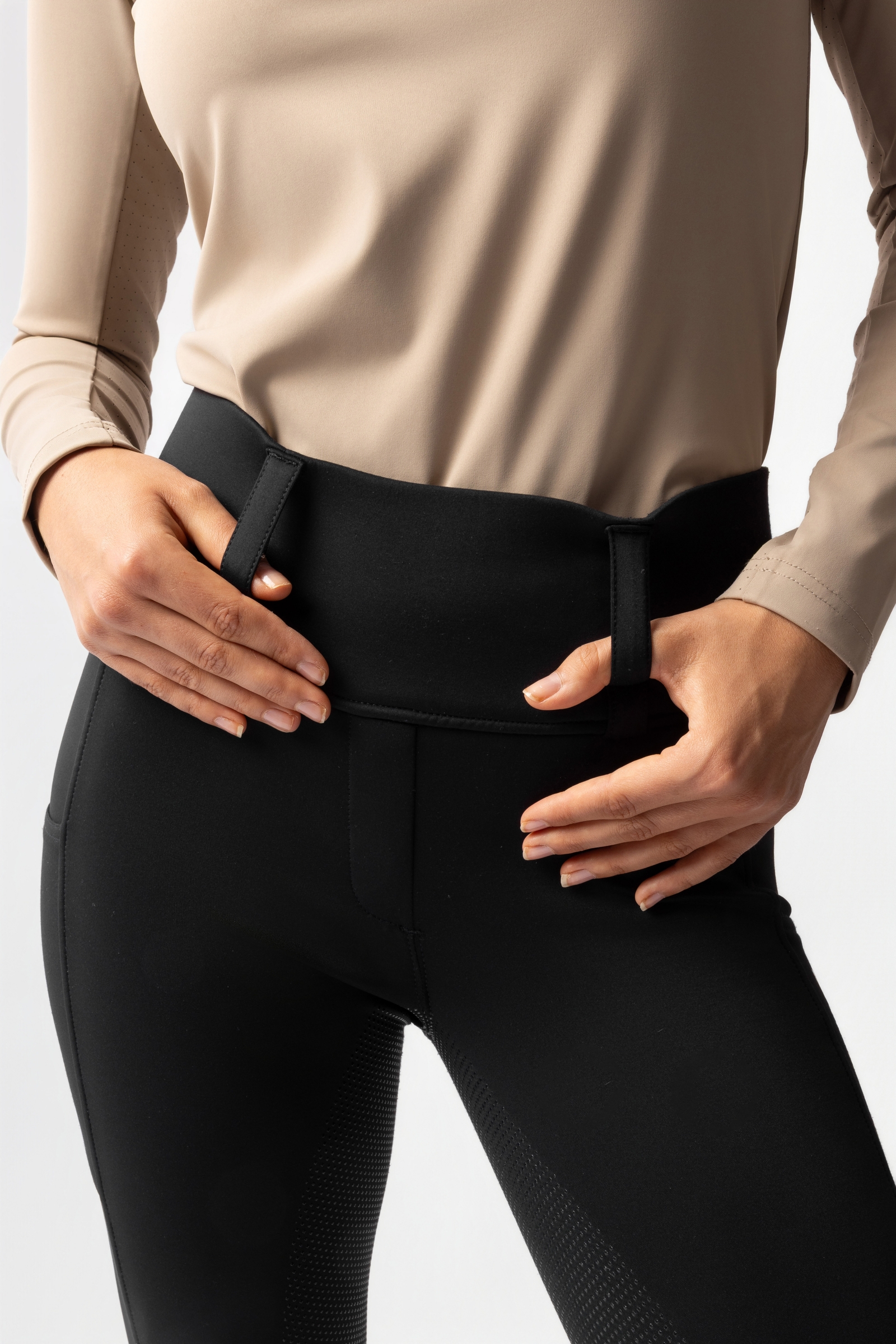 Horze Anya pantalon d&rsquo;&eacute;quitation thermo hybride femme full grip