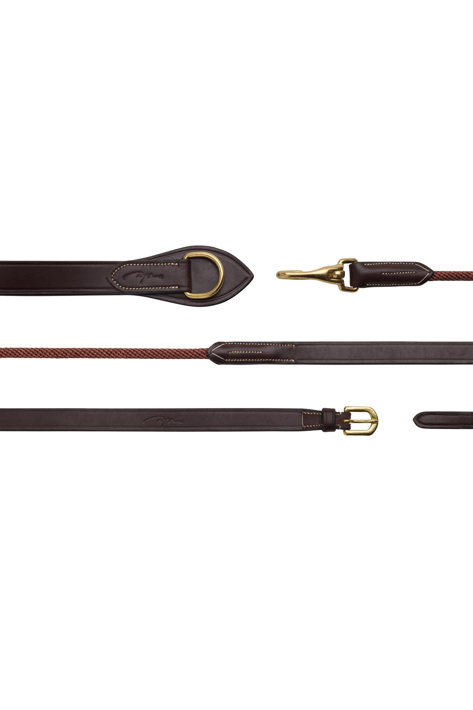 Dy'on D-Collection r&ecirc;nes allemandes cuir/nylon 16 mm