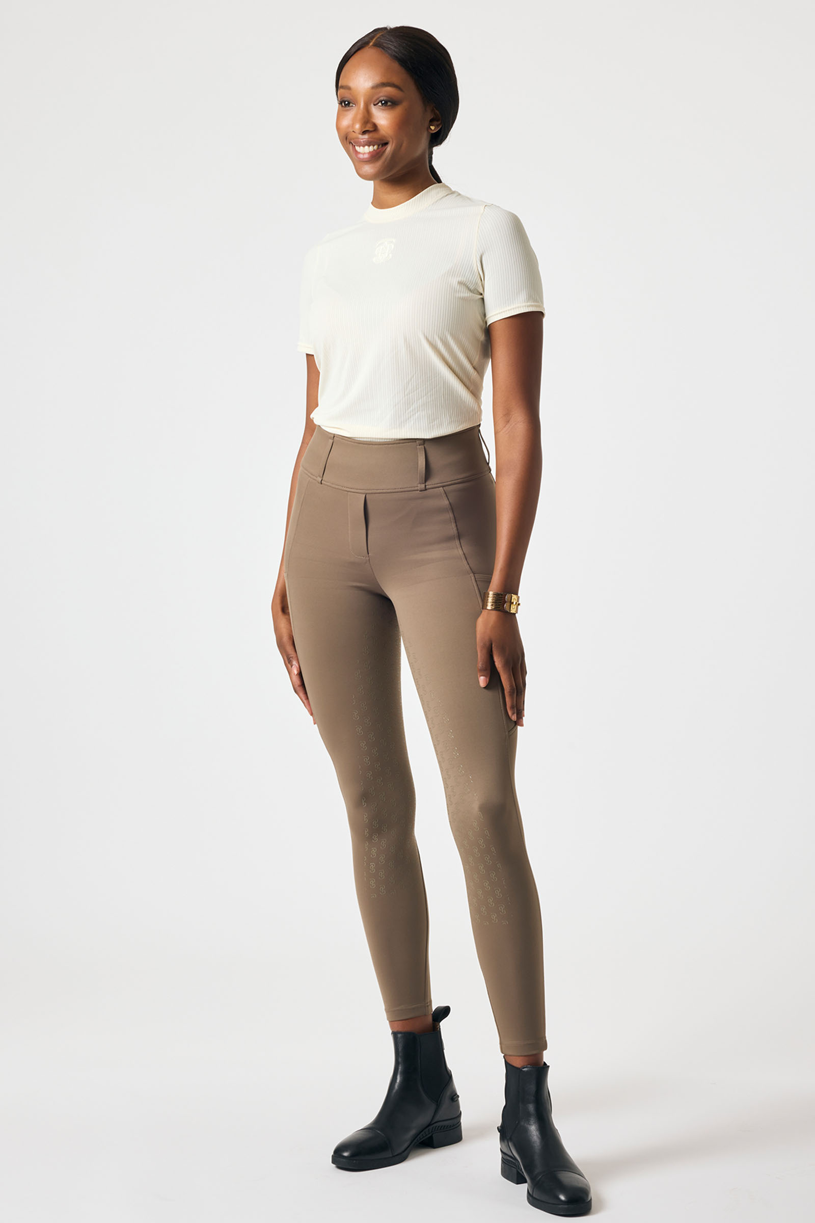 PS of Sweden Courtney S/S Haut en Mesh Rayé