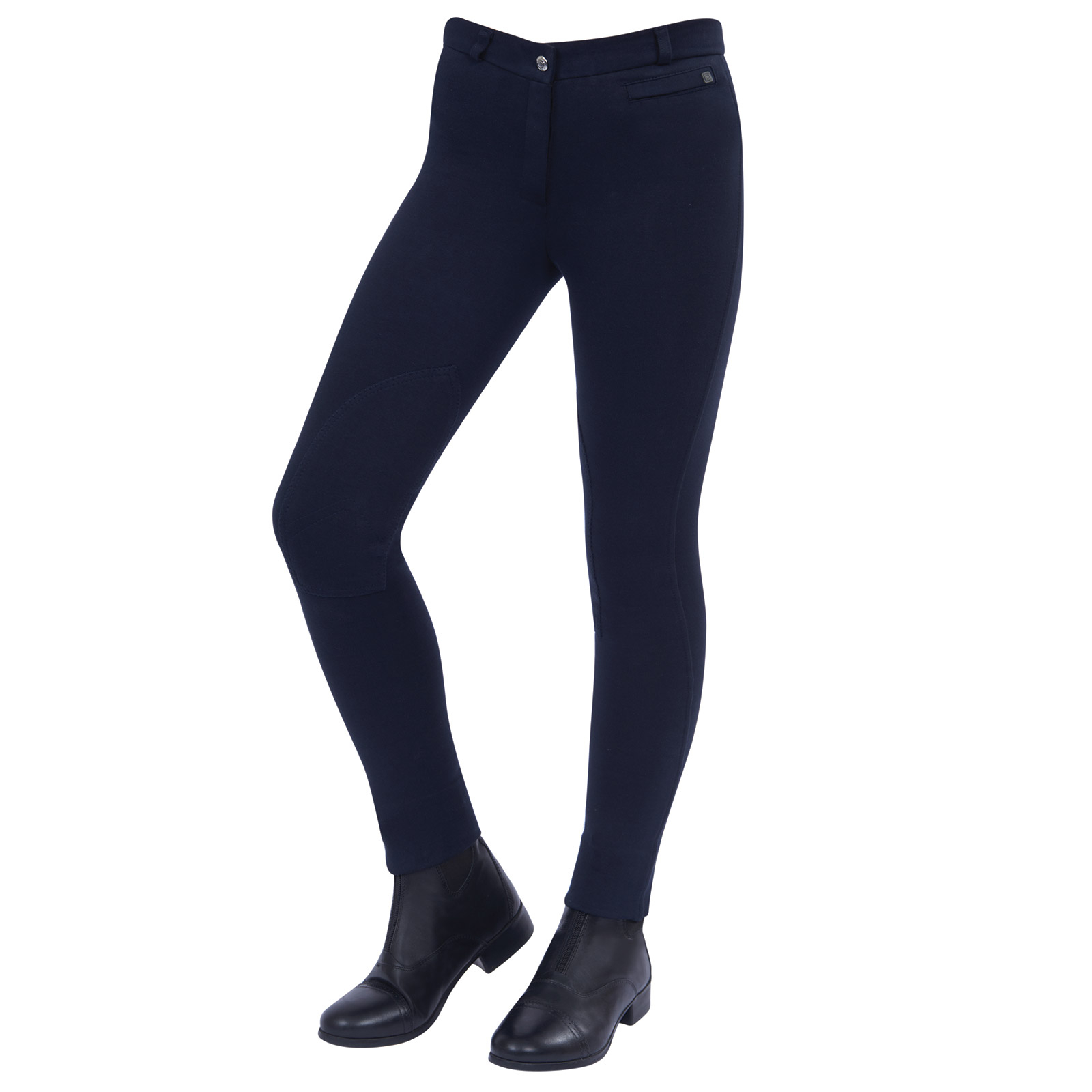 Pantalon d'&eacute;quitation Jodhpurs &agrave; basanes Dublin Supa-fit Zip Up, enfant