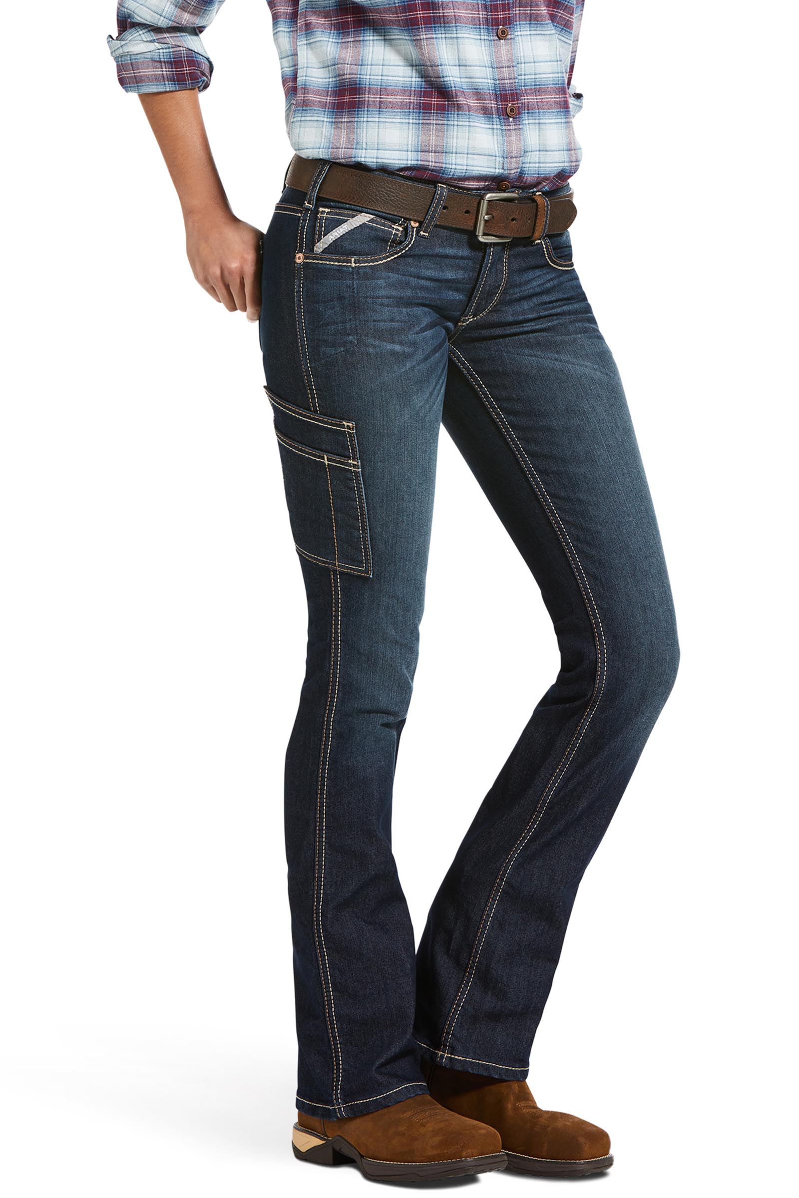Ariat Jean bootcut Rebar MR DuraStretch Riveter pour femme  