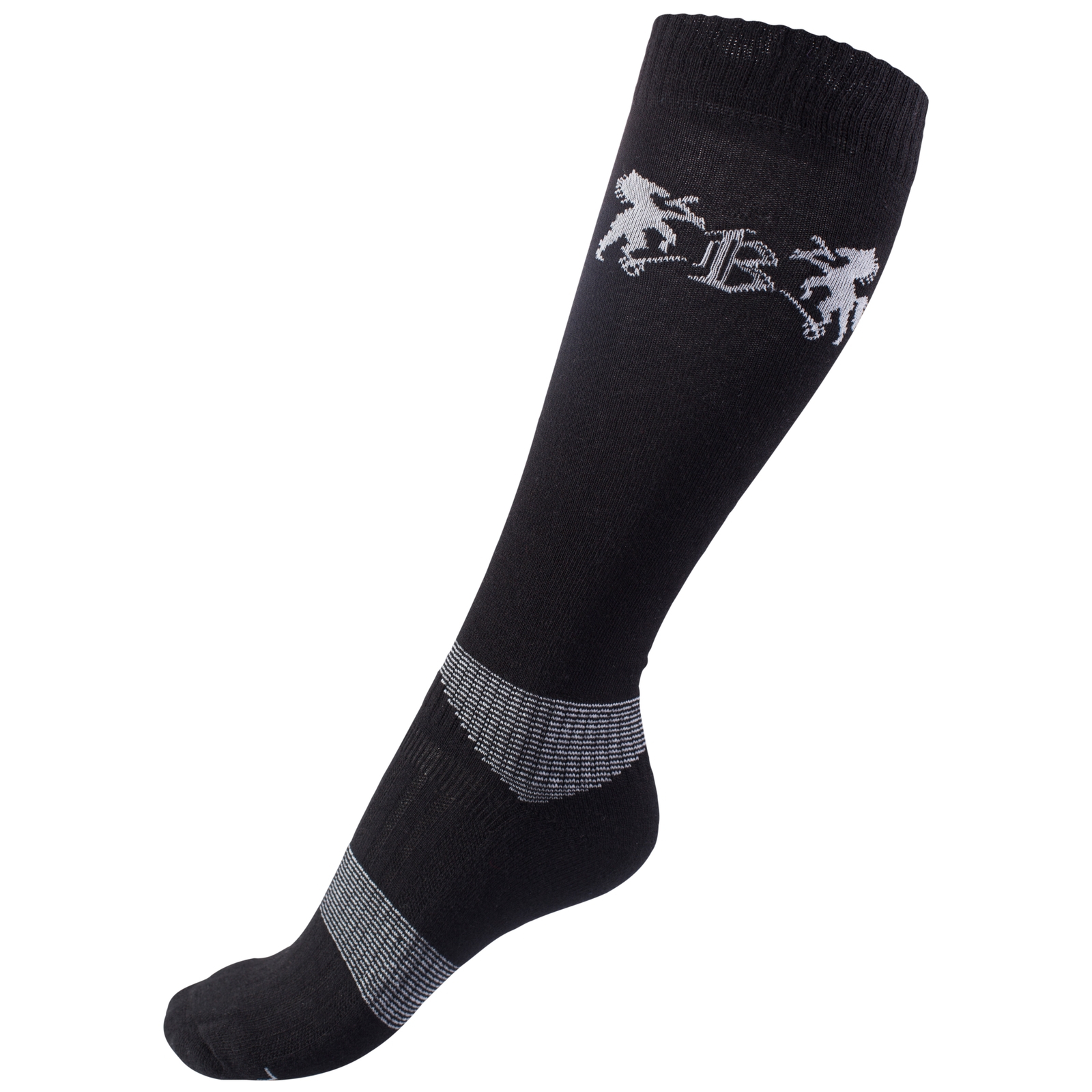 Noir Chaussettes de cavalier hiver laine m&eacute;lang&eacute;e B Vertigo Geox