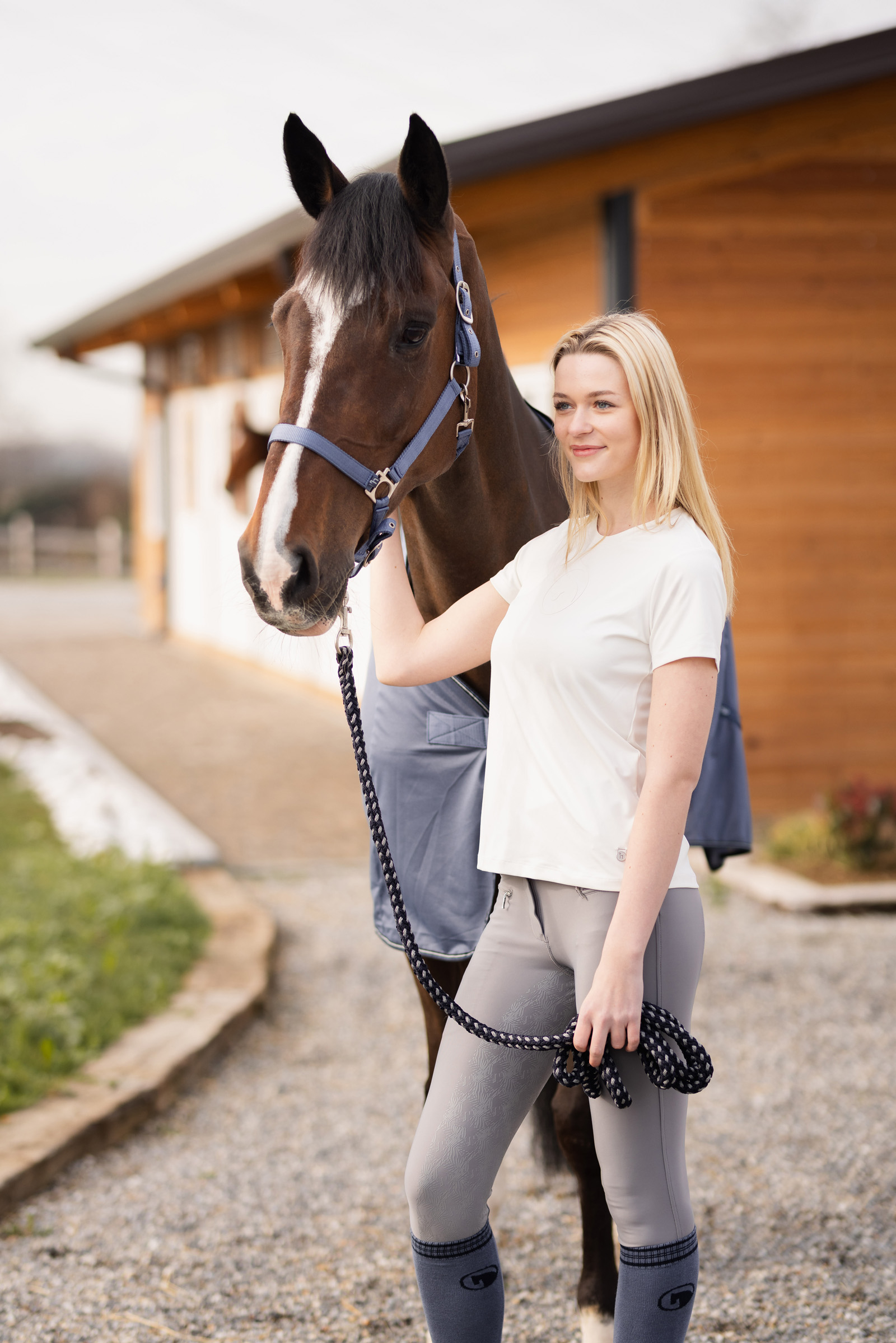 Pantalon d'&eacute;quitation &agrave; fond int&eacute;gral grip Horze Arina, femme