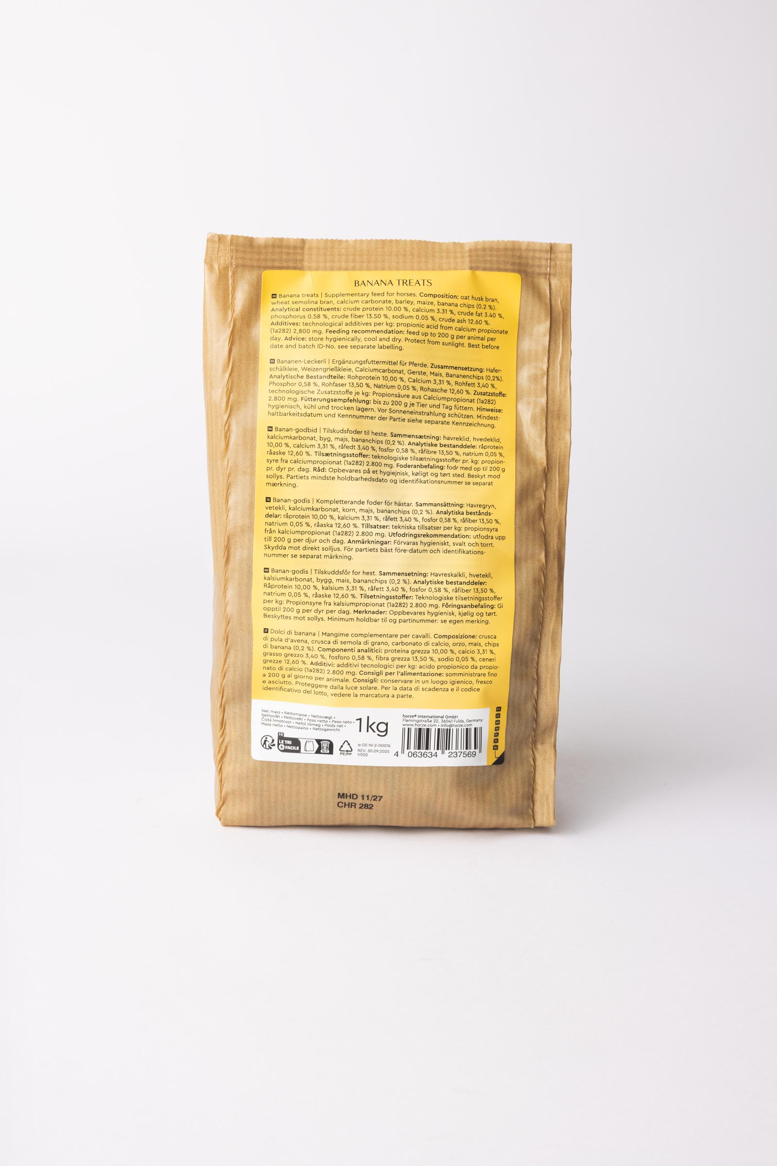 Horze Biscuits Banane, Friandises 1 kg