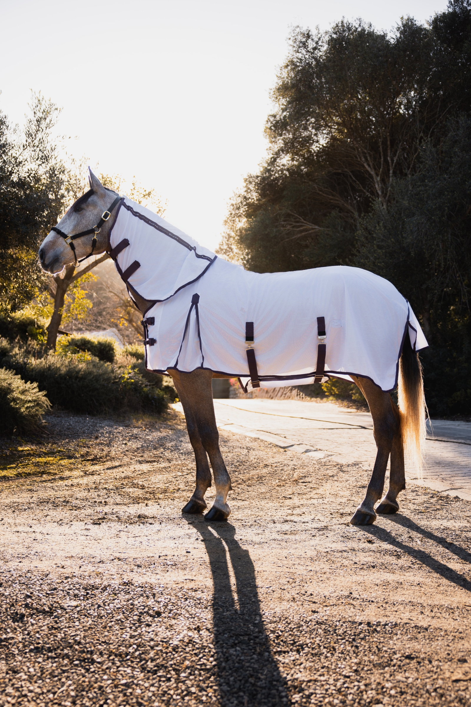 Horze La Paz Ensemble anti-mouches avec couverture, couvre-encolure amovible et masque